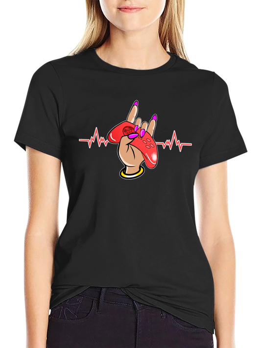 Gamer Heartbeat T-Shirt - Rock On Gaming!