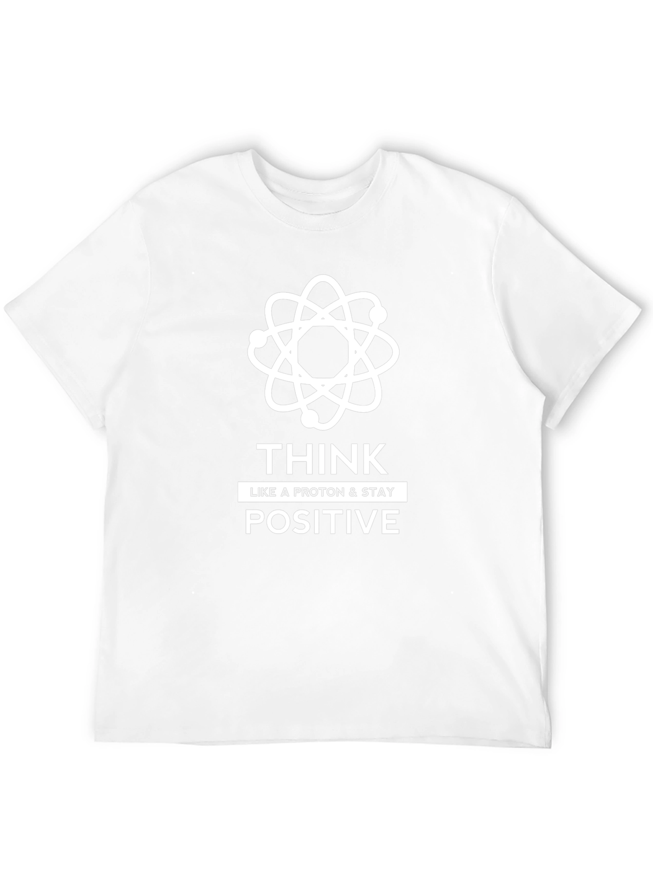Think Positive Black Graphic T-Shirt