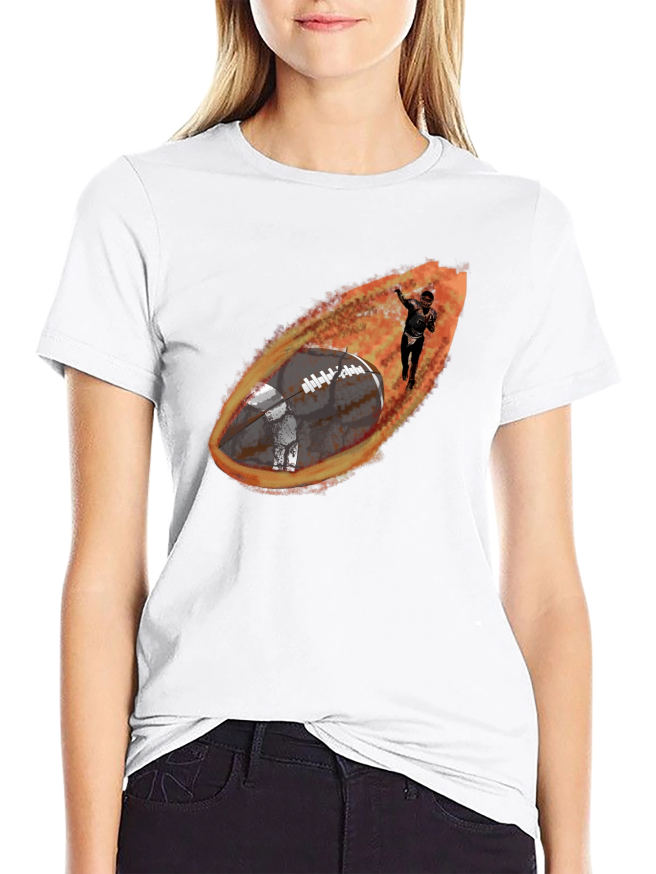 Football Comet Graphic Tee