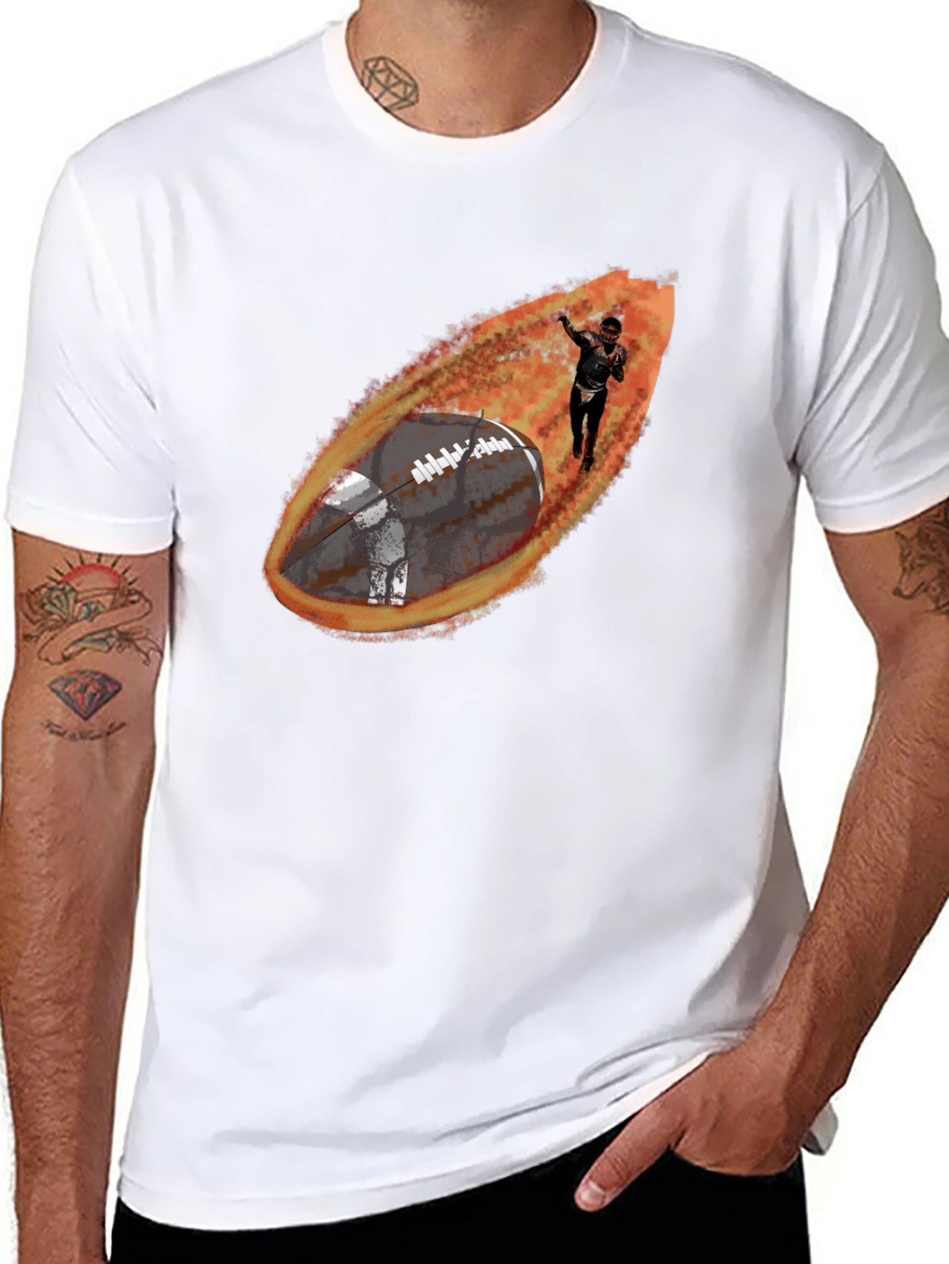 Football Comet Graphic Tee
