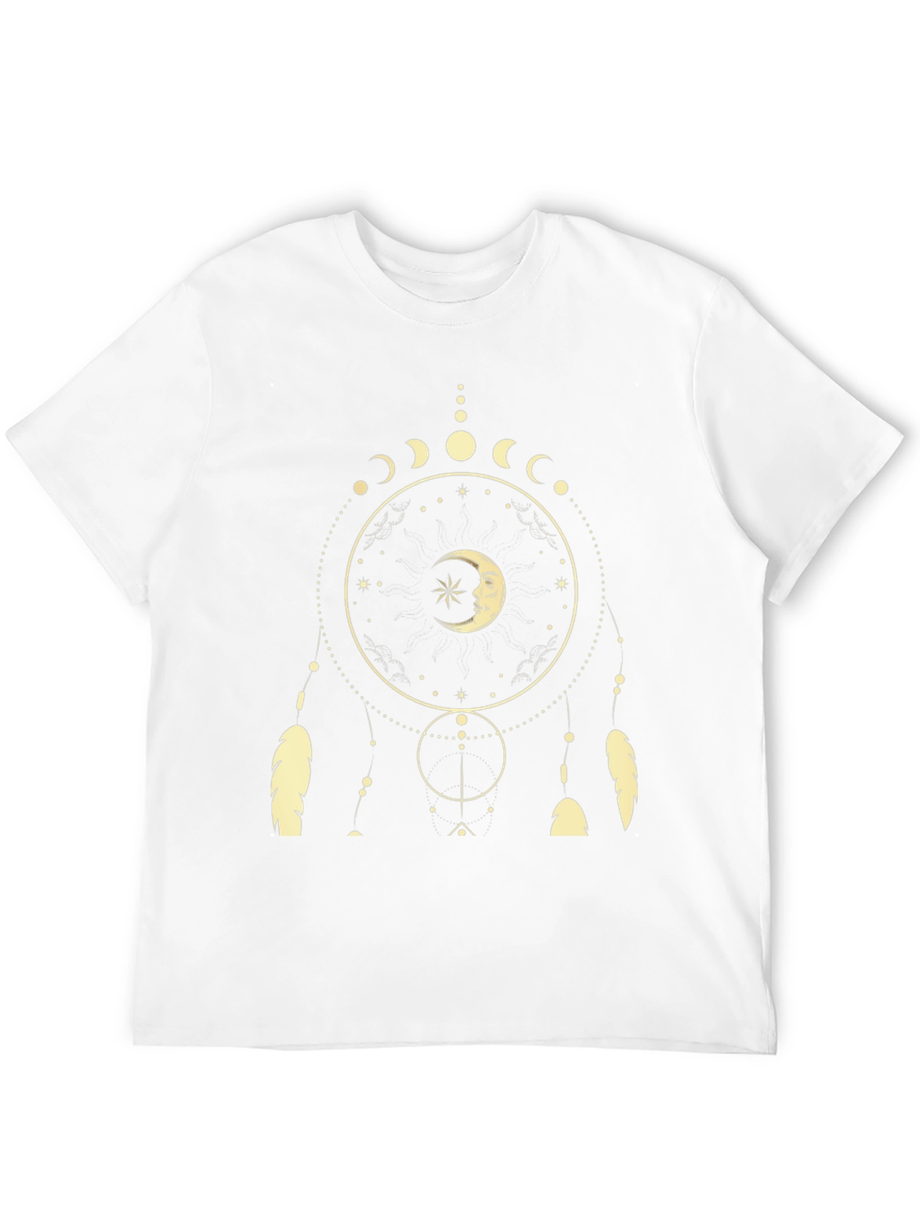 Dreamcatcher Moon Phase T-Shirt - Black