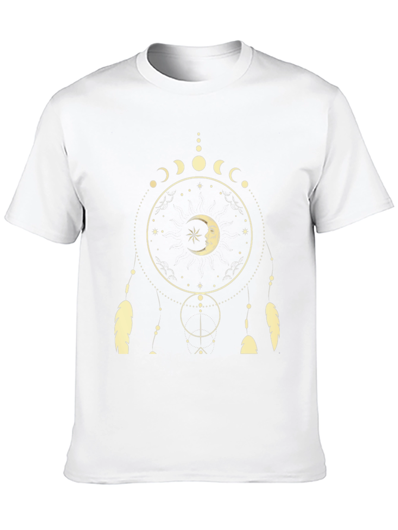 Dreamcatcher Moon Phase T-Shirt - Black