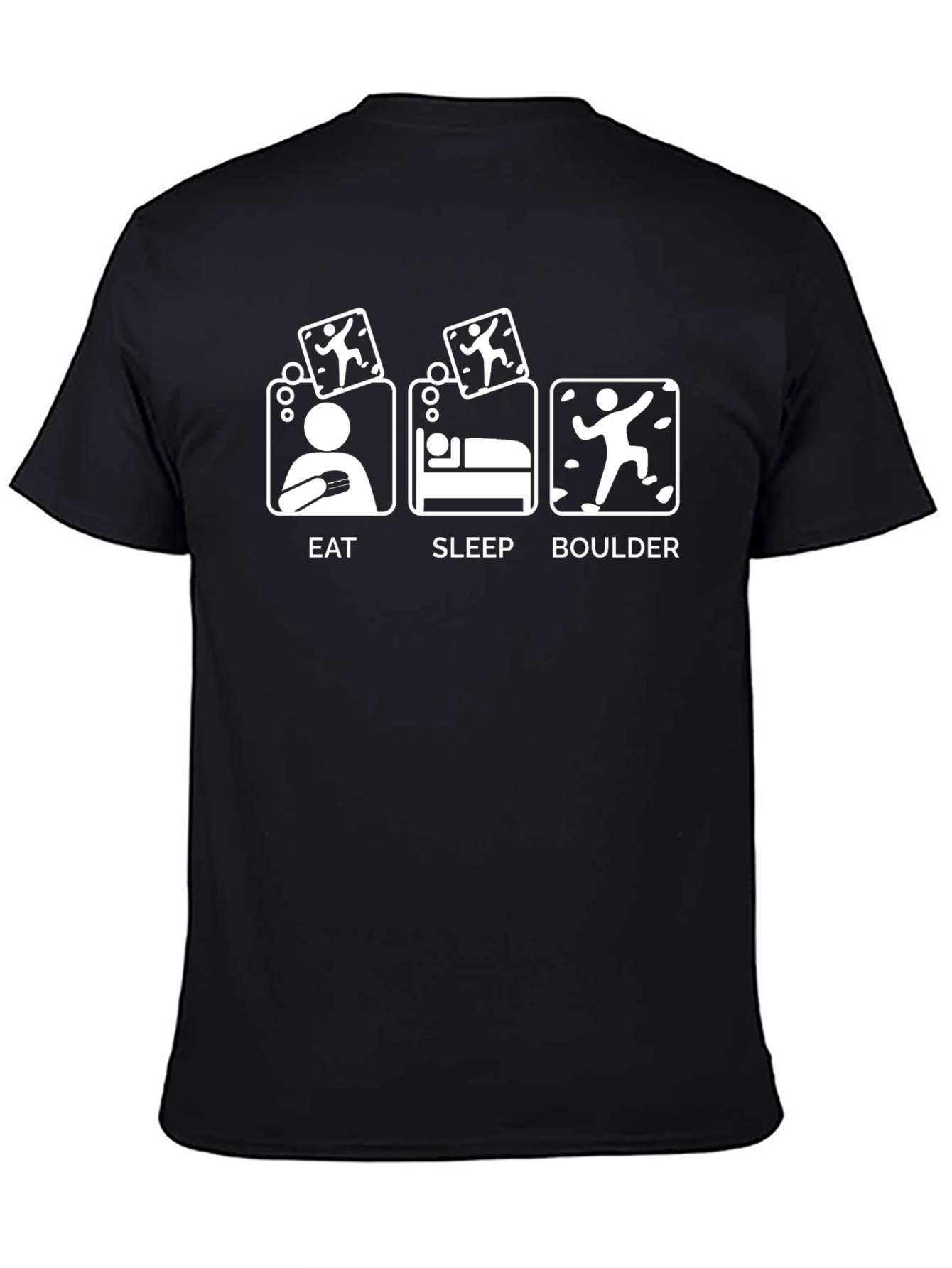 Eat Sleep Boulder Black T-Shirt