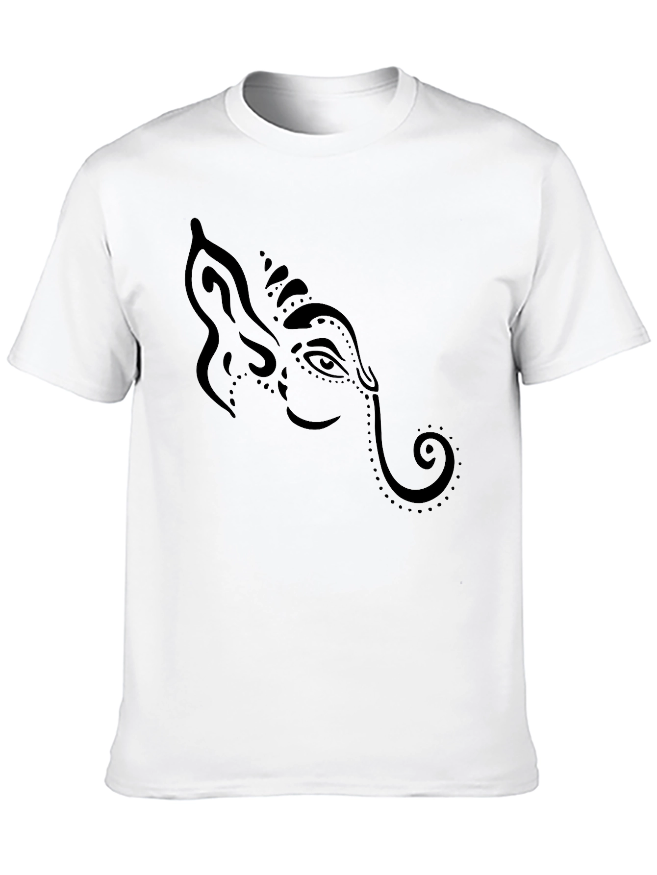 Ganesh Graphic Tee - Stylish Black Cotton T-Shirt