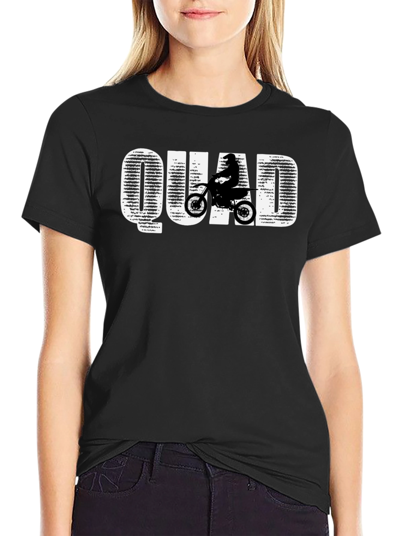 Quad Bike Rider T-Shirt - Black