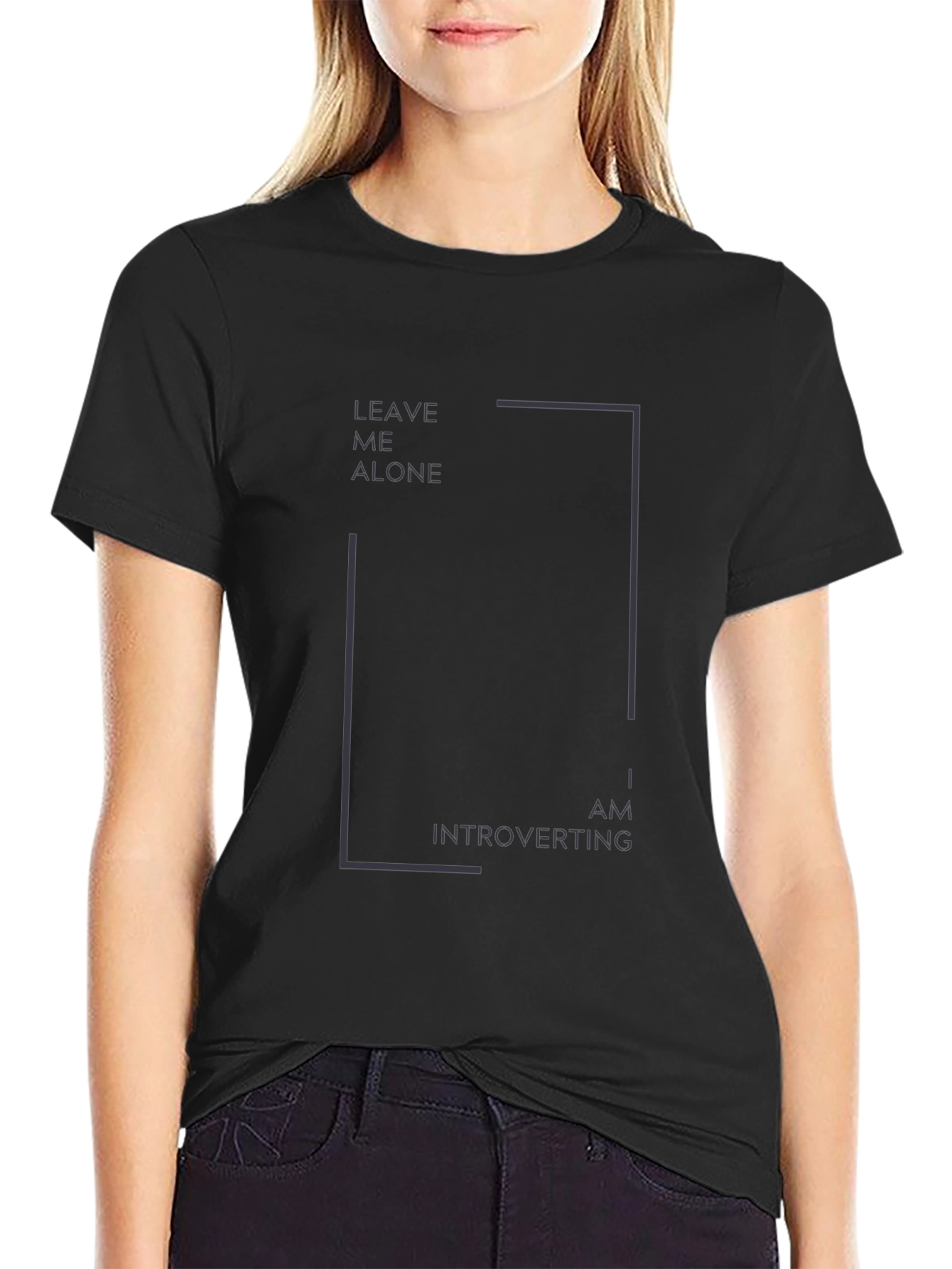 Introvert Mode Activated: Black Graphic Tee