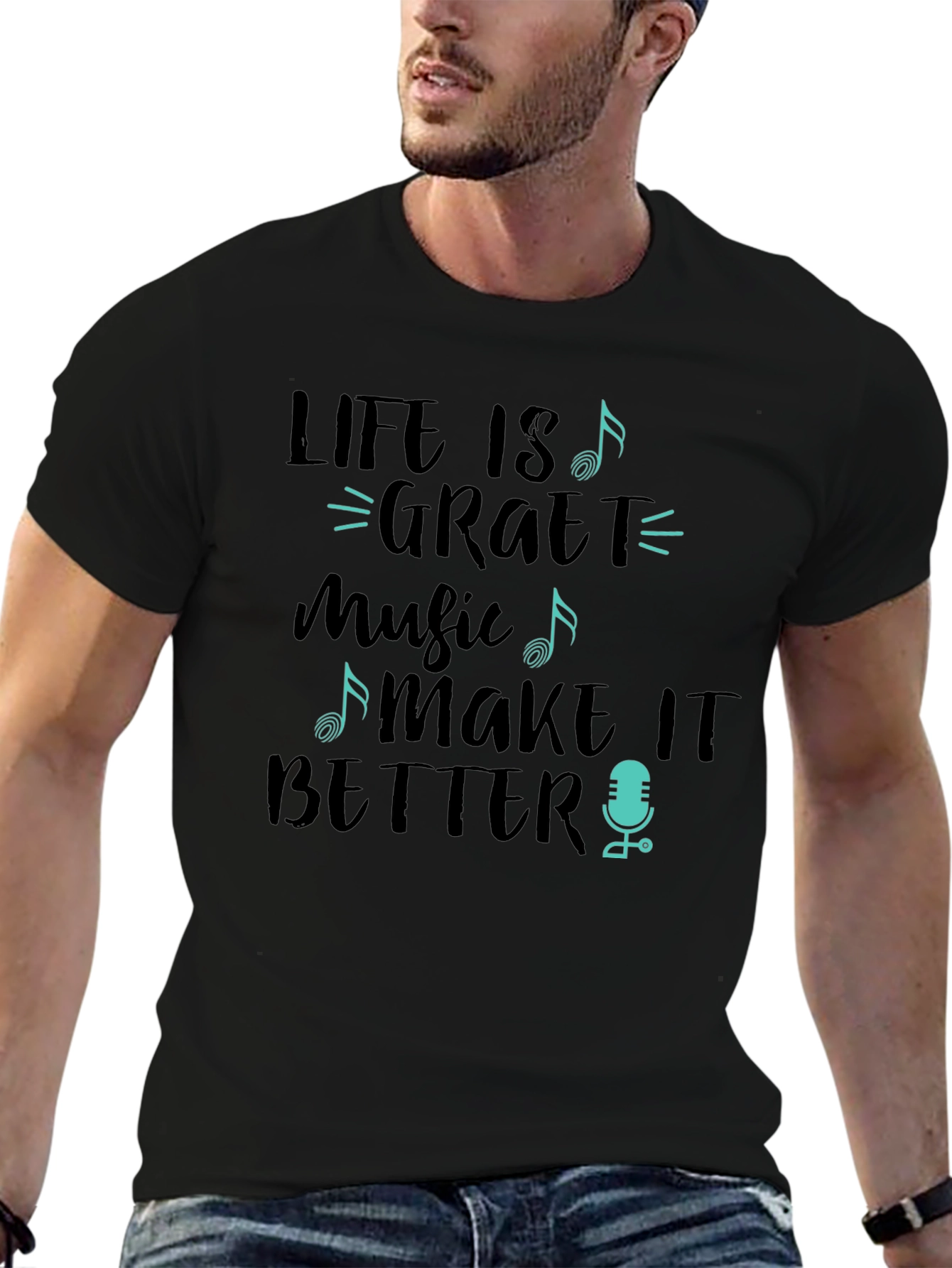 Life is Great with Music T-Shirt