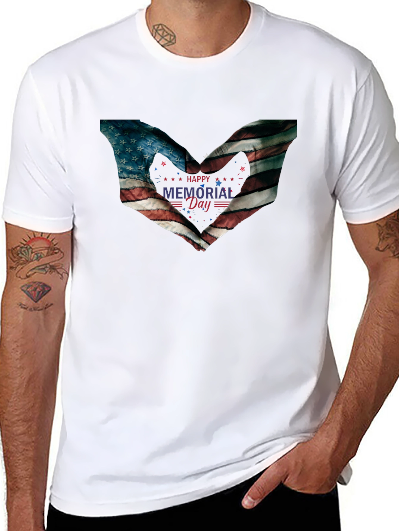 Memorial Day American Flag Graphic Tee