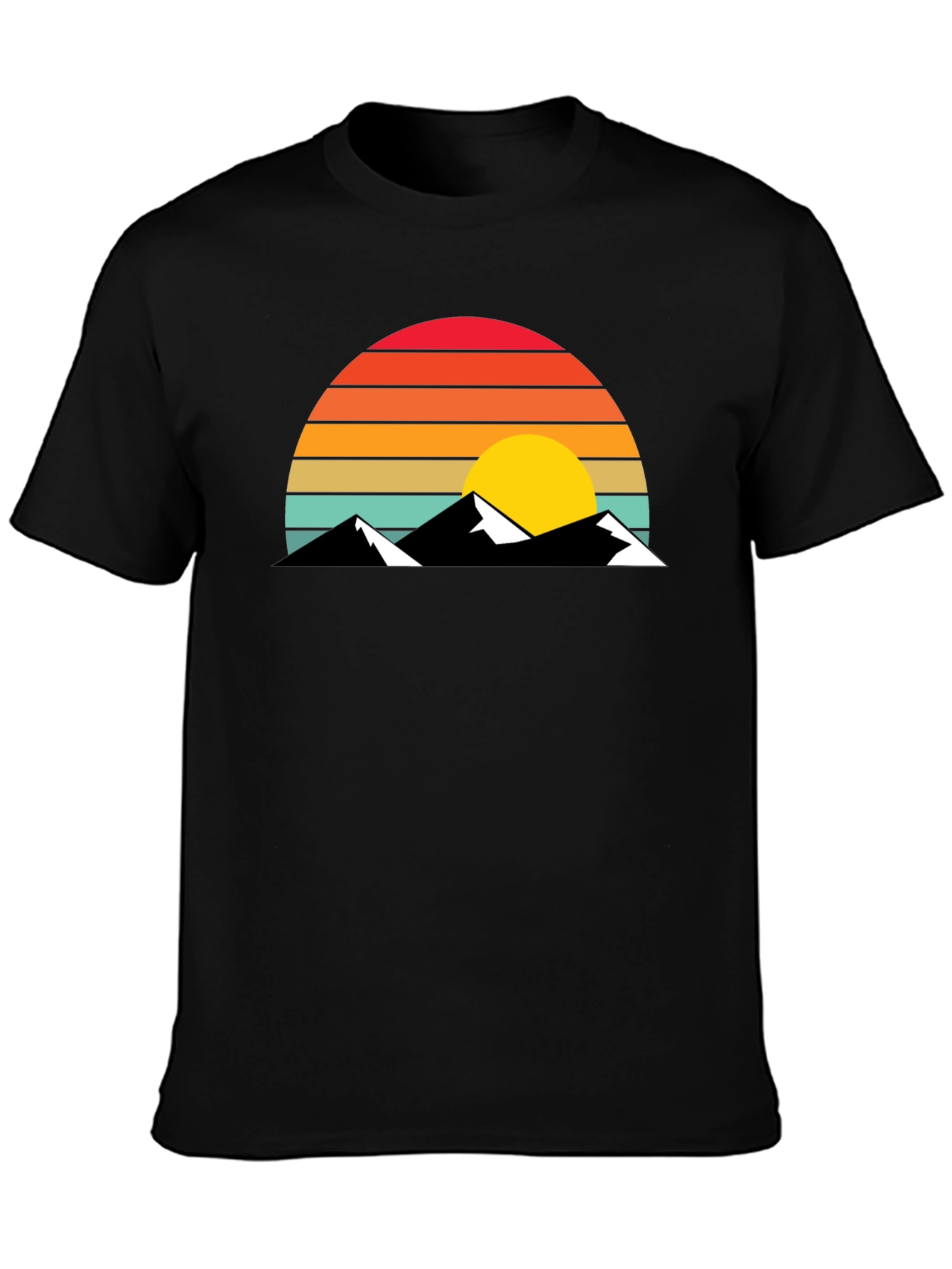 Retro Mountain Sunset T-Shirt