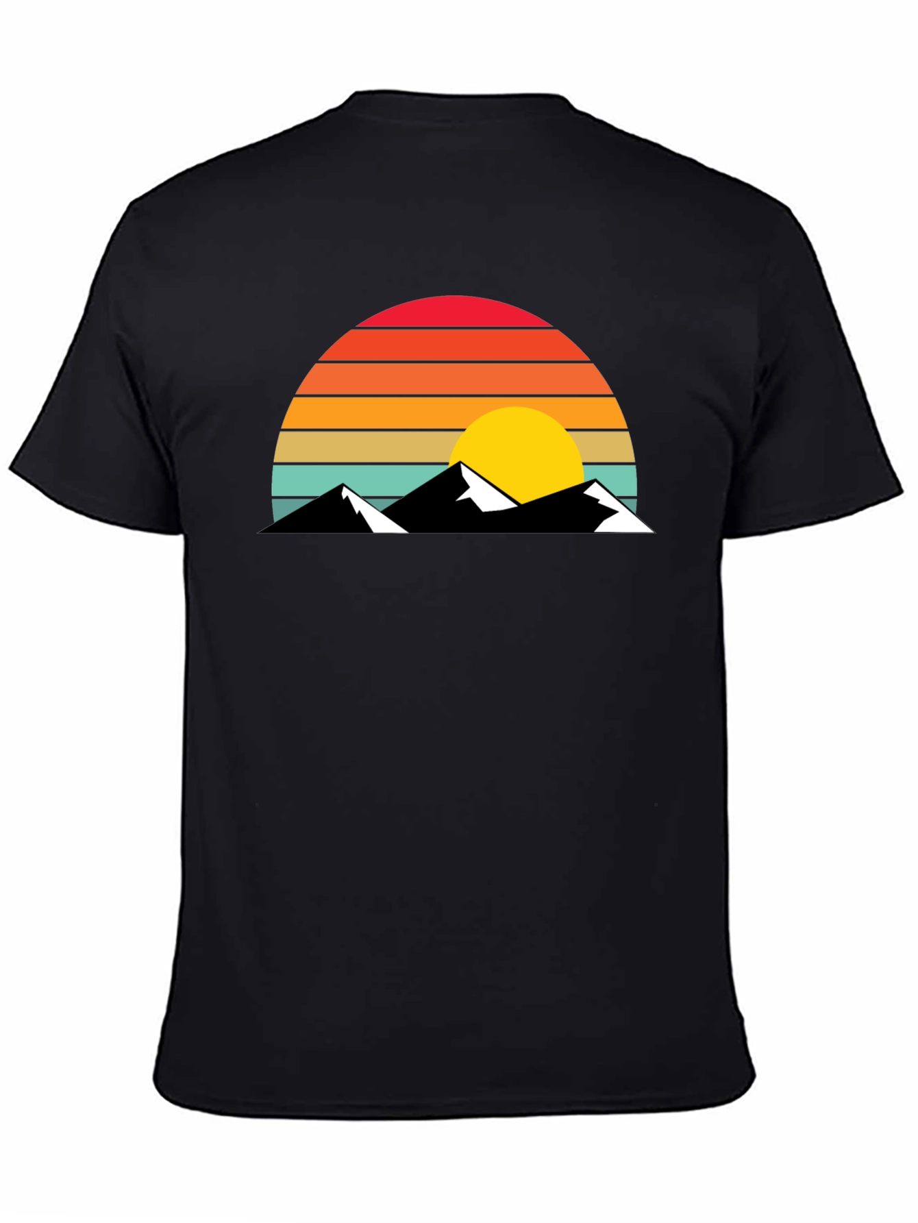Retro Mountain Sunset T-Shirt