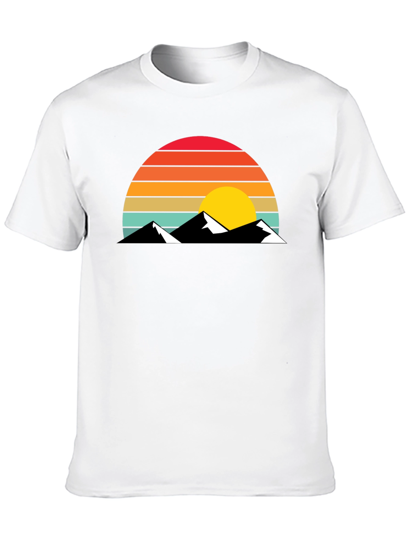 Retro Mountain Sunset T-Shirt