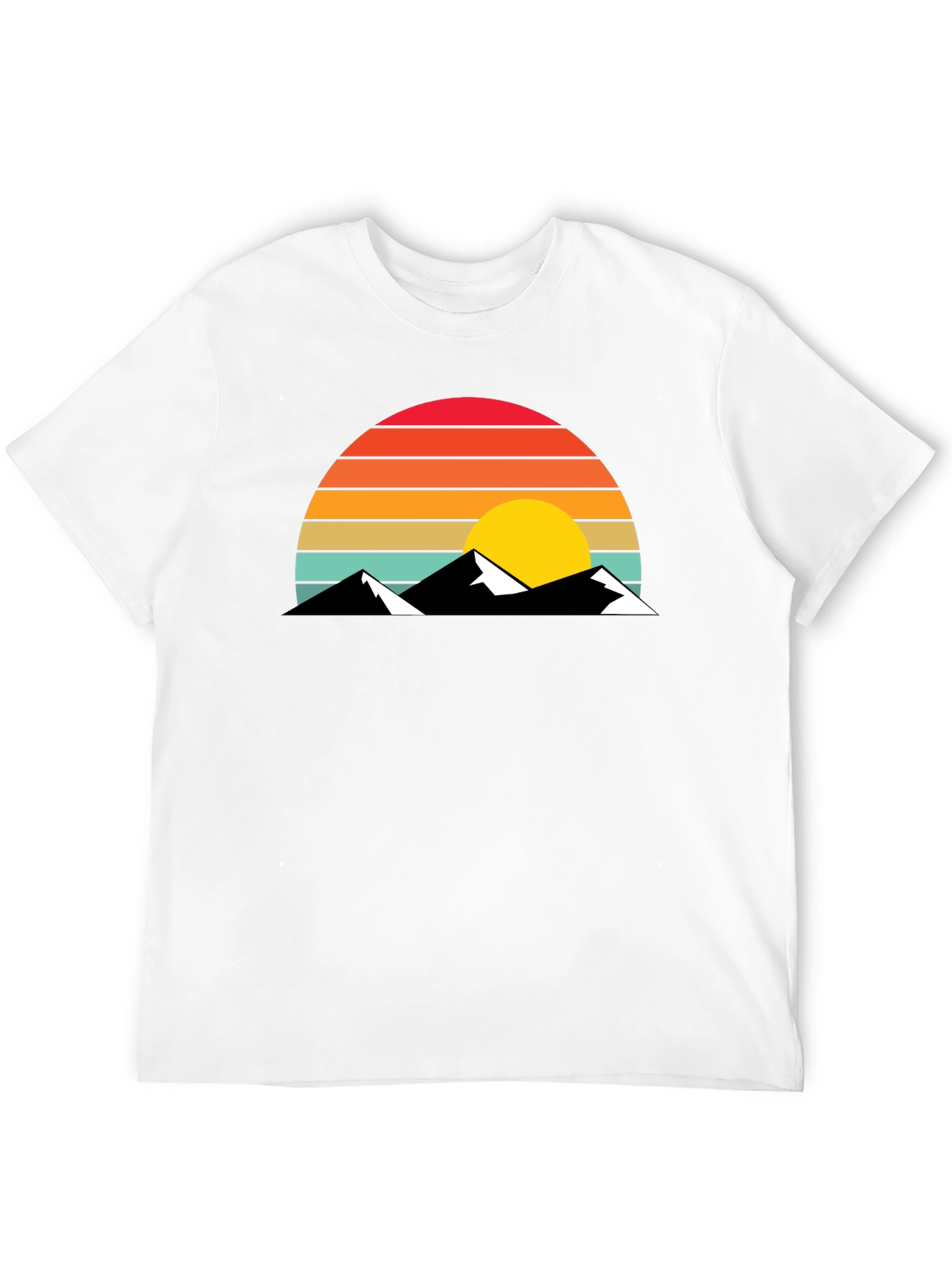 Retro Mountain Sunset T-Shirt