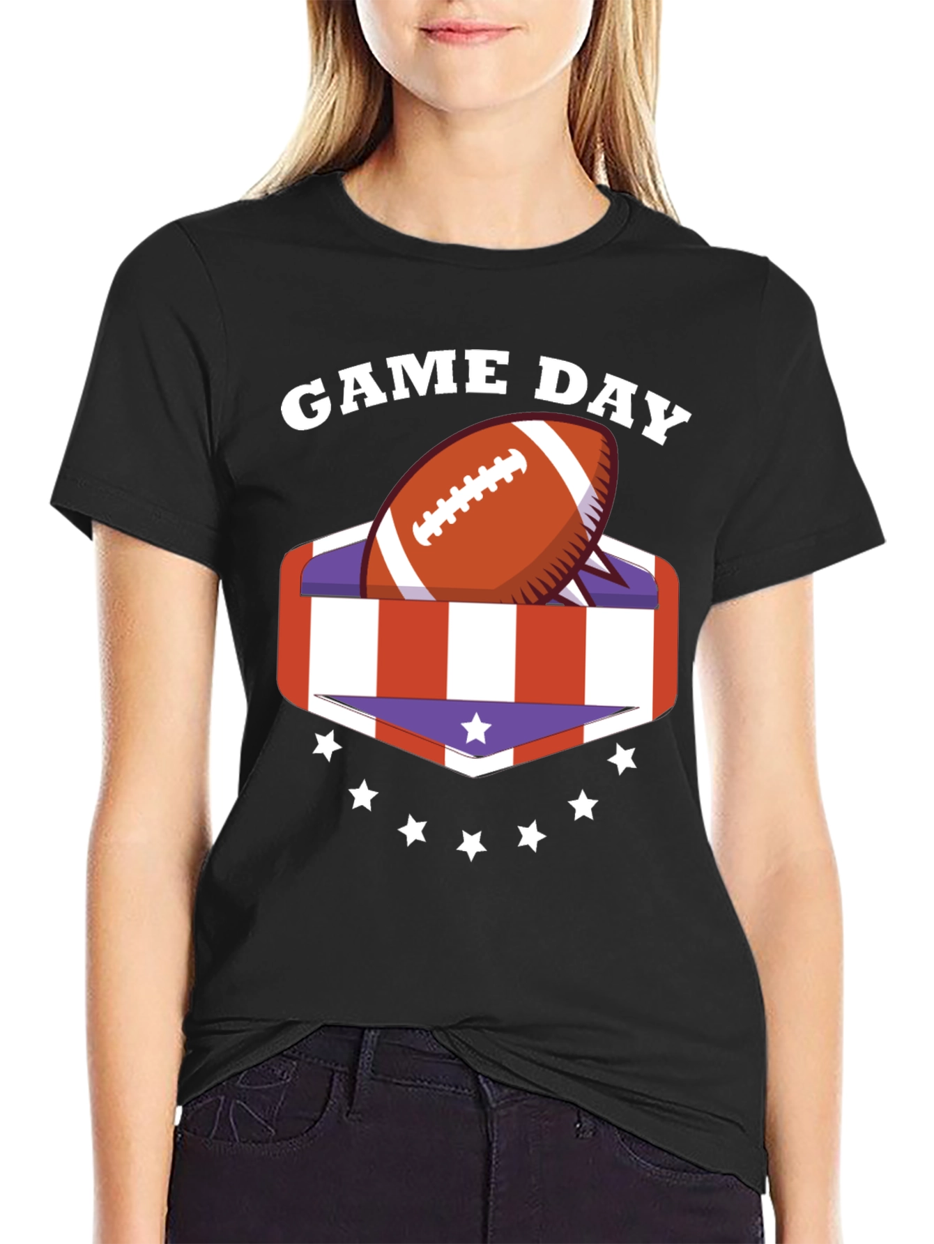 Game Day Football Patriotic T-Shirt
