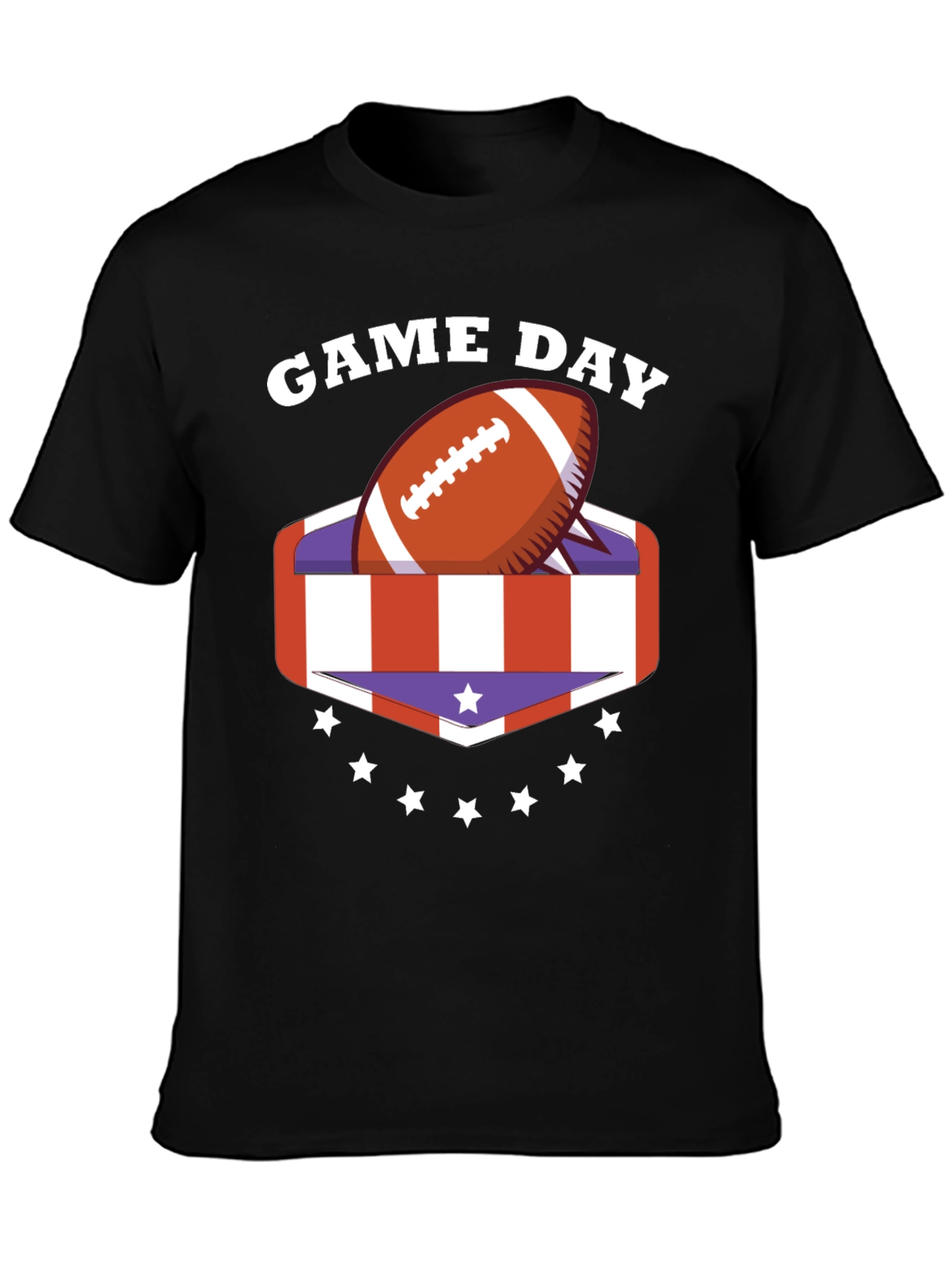 Game Day Football Patriotic T-Shirt
