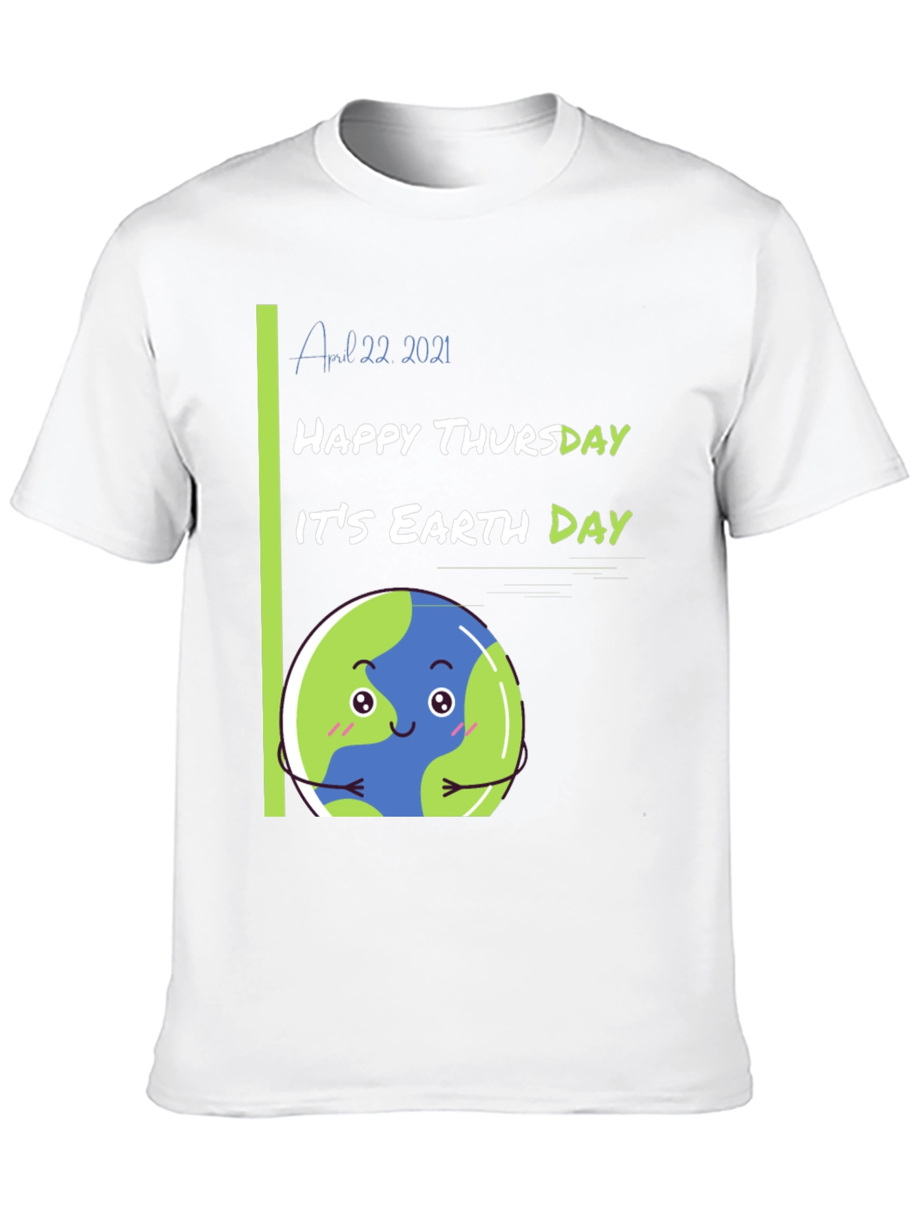 Earth Day Black T-Shirt - Happy Thursday