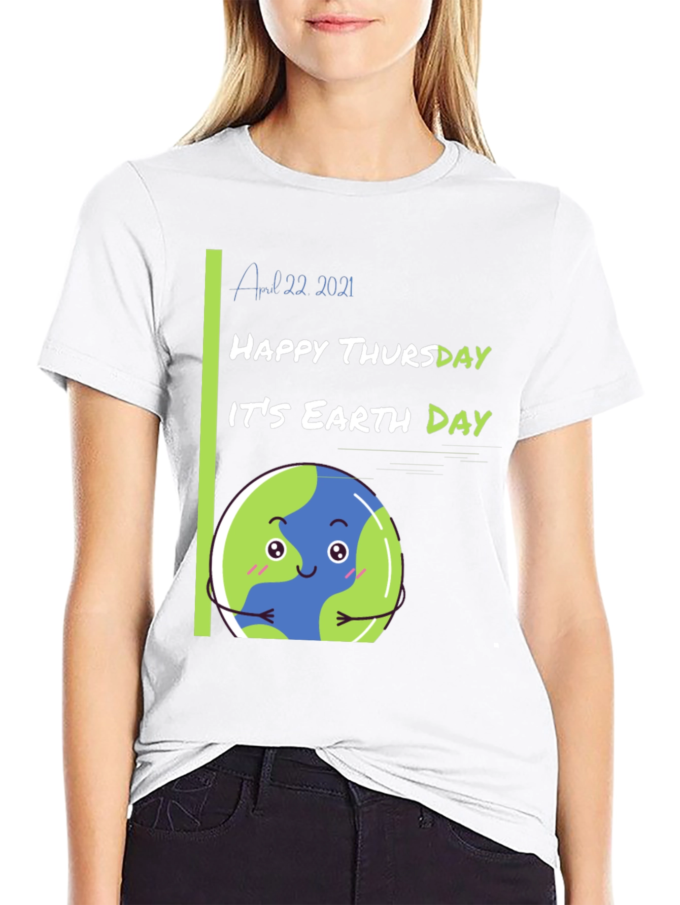 Earth Day Black T-Shirt - Happy Thursday