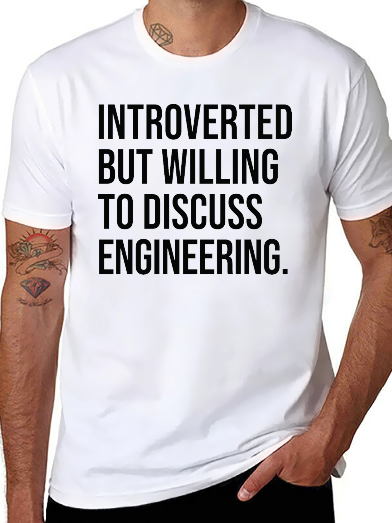 Introverted Engineer T-Shirt: Funny Engineering Tee