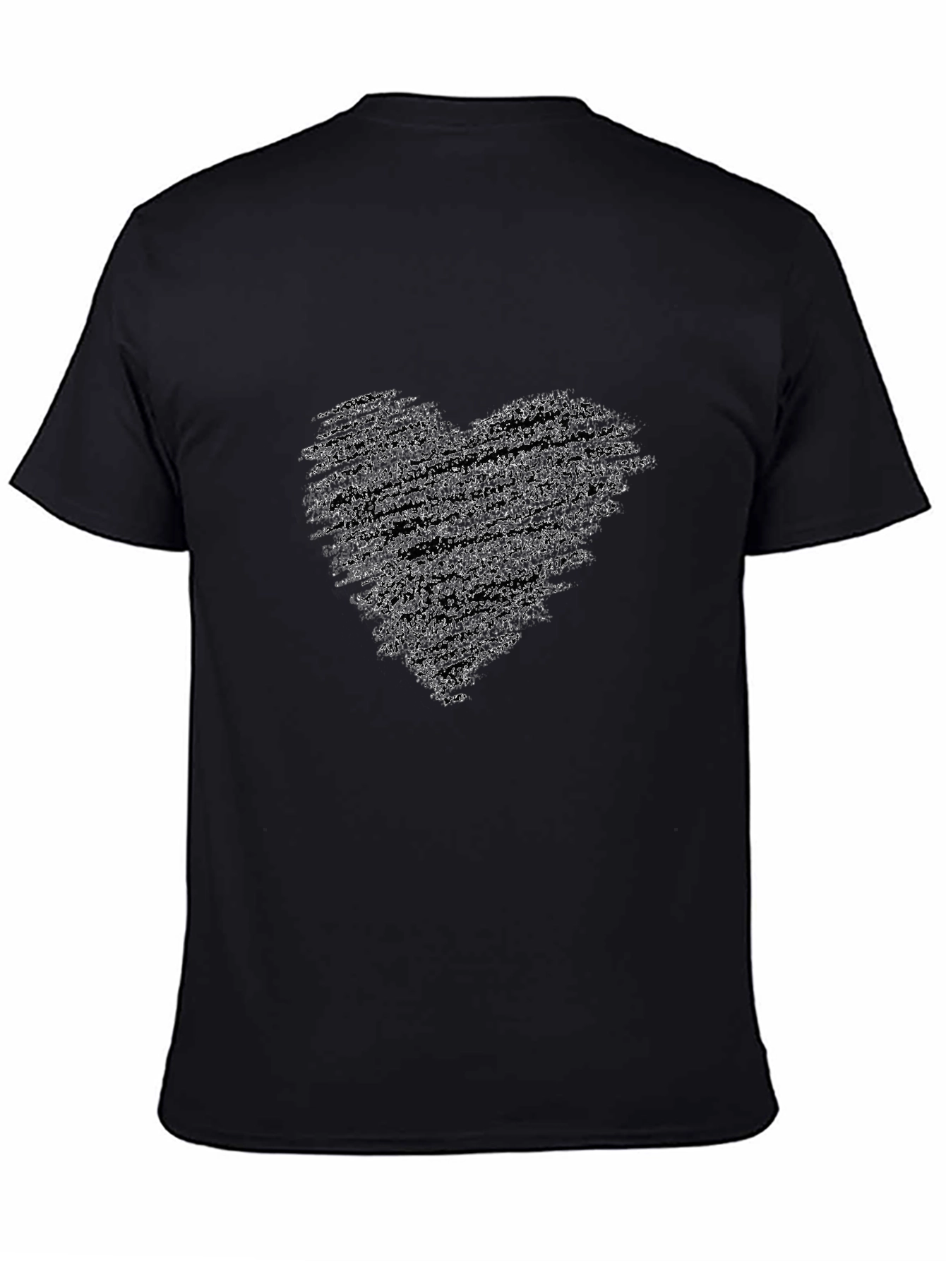 Black Heart Graphic Tee - Stylish Comfort
