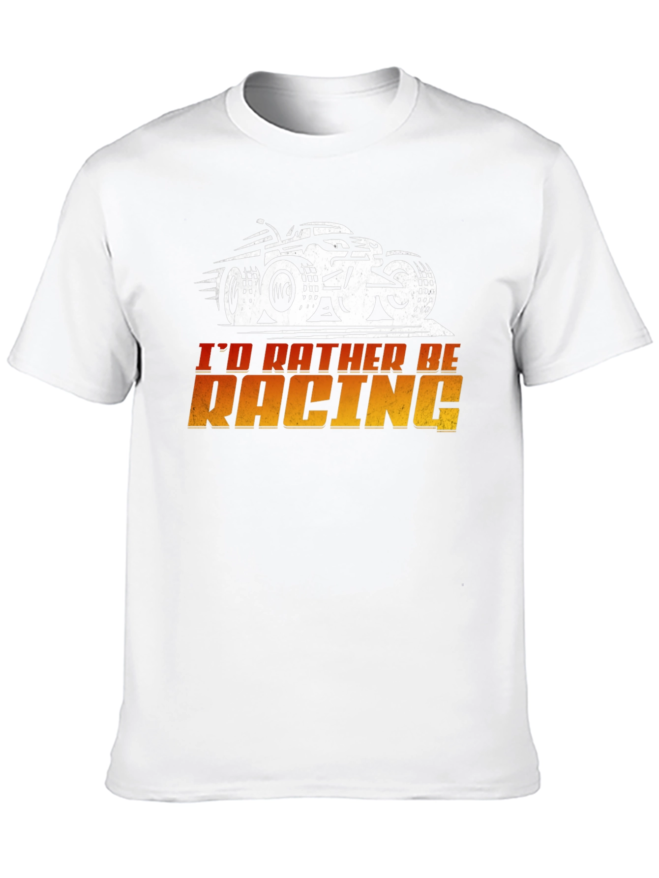 Id Rather Be Racing Black Graphic Tee