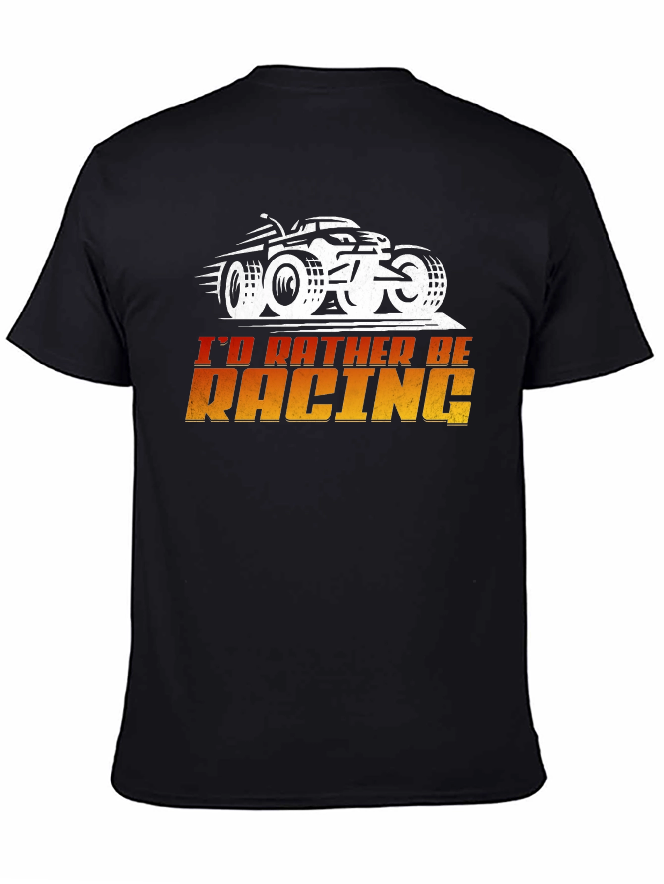 Id Rather Be Racing Black Graphic Tee