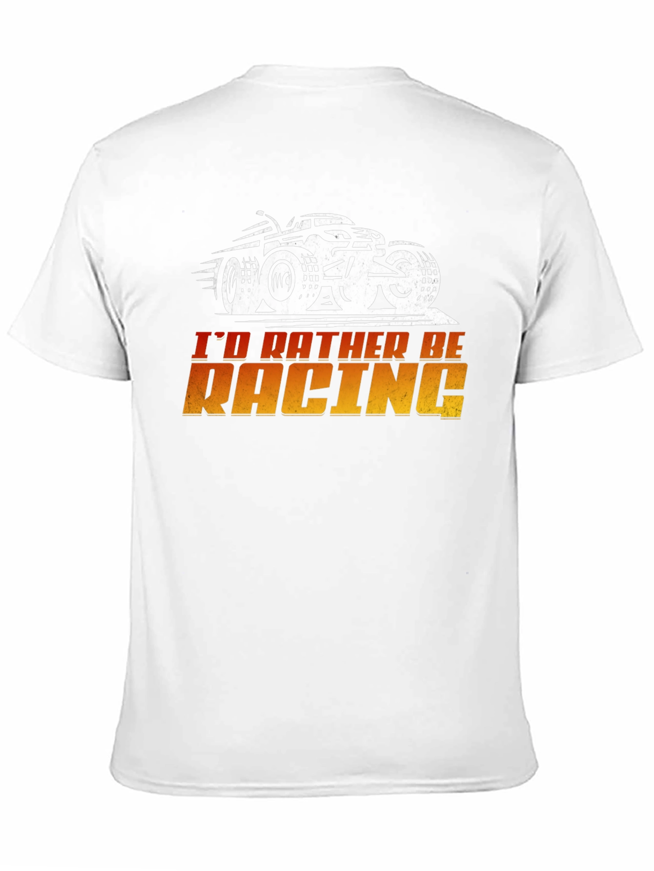 Id Rather Be Racing Black Graphic Tee