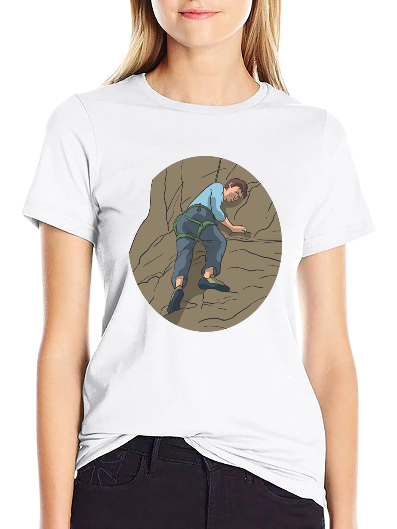 Rock Climbing Graphic Tee - Adventure Time!