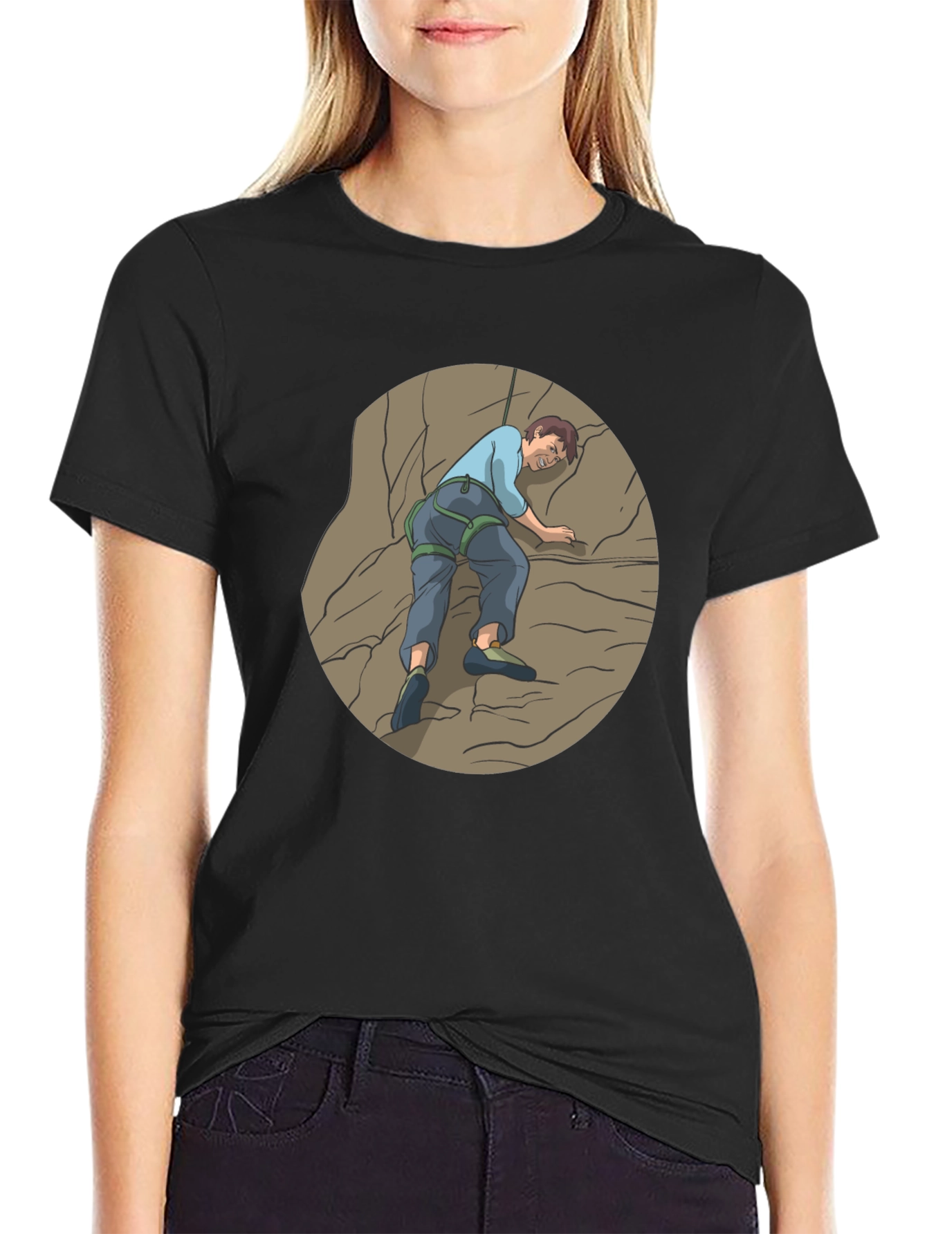 Rock Climbing Graphic Tee - Adventure Time!