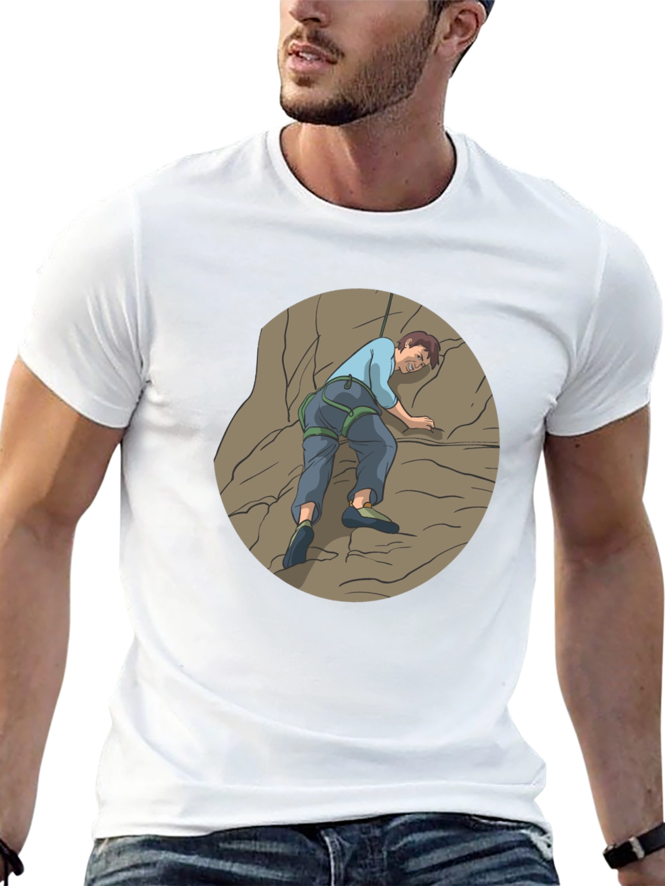 Rock Climbing Graphic Tee - Adventure Time!