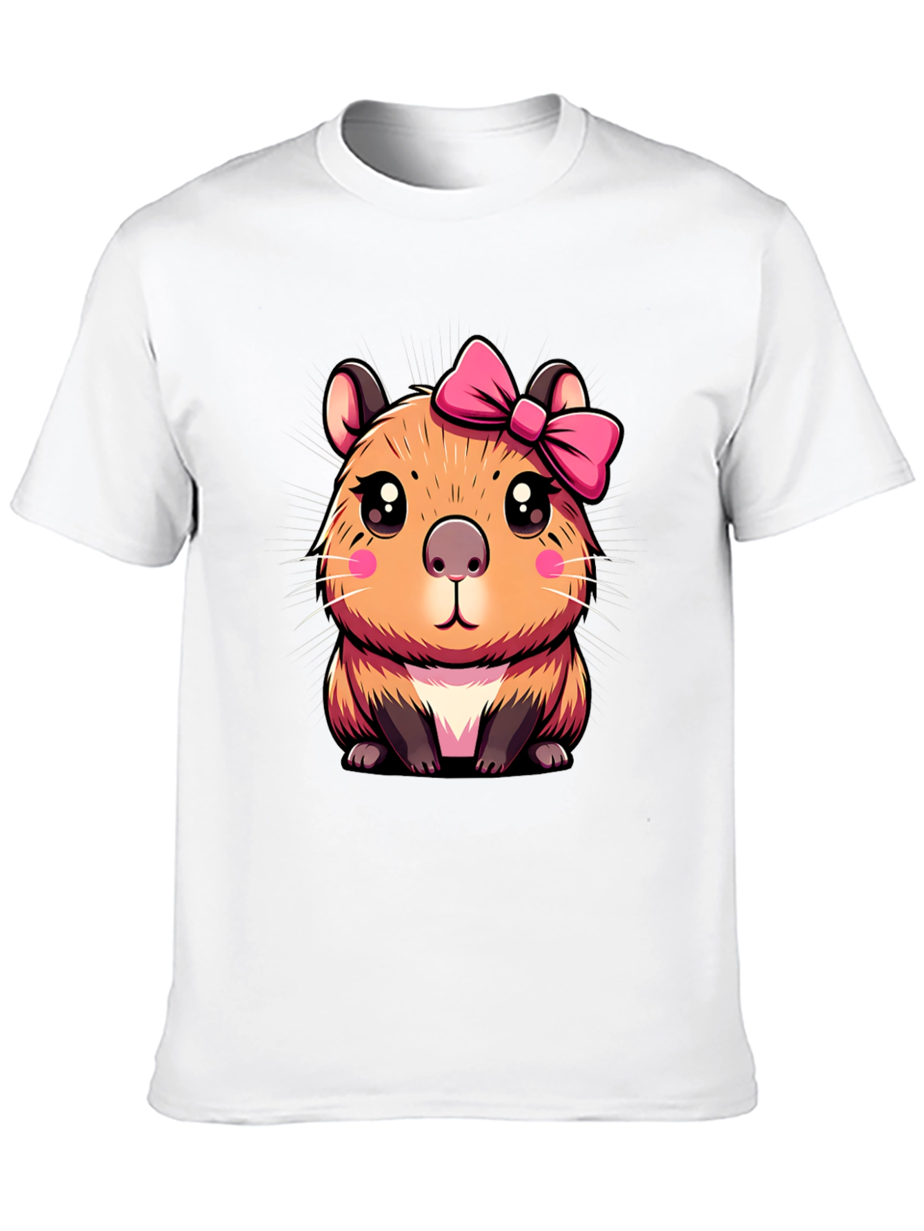 Cute Capybara Bow T-Shirt