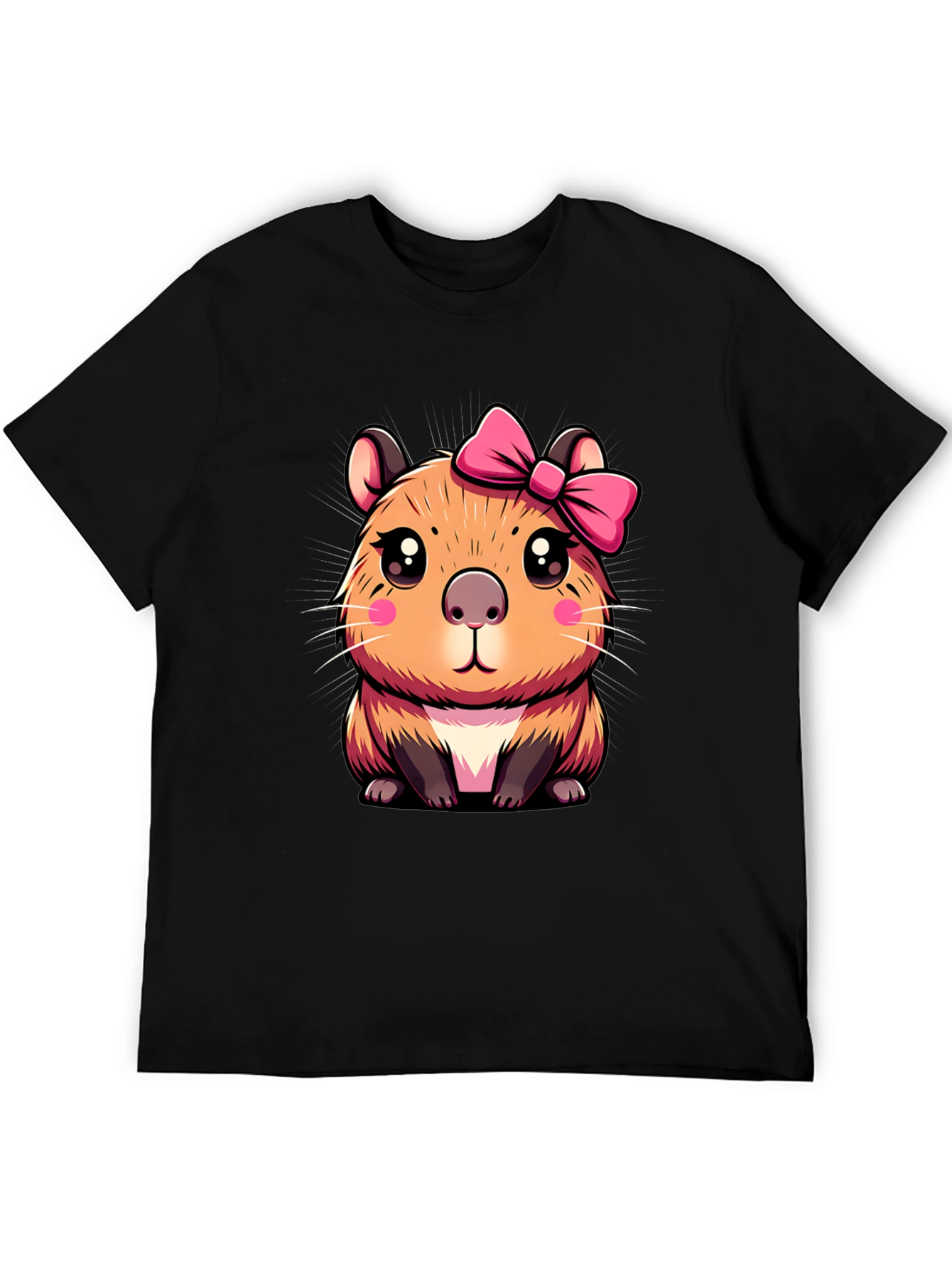 Cute Capybara Bow T-Shirt