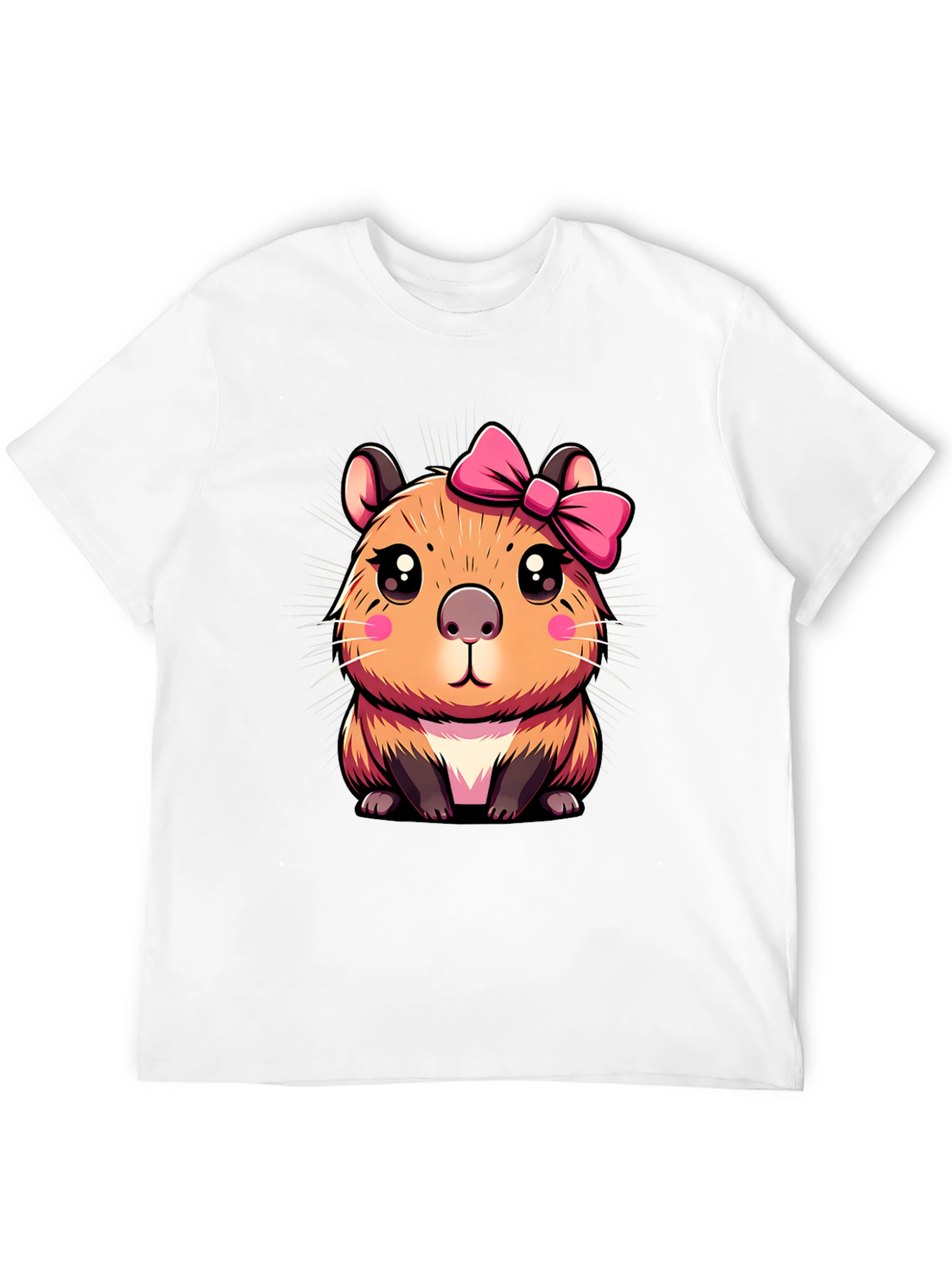 Cute Capybara Bow T-Shirt