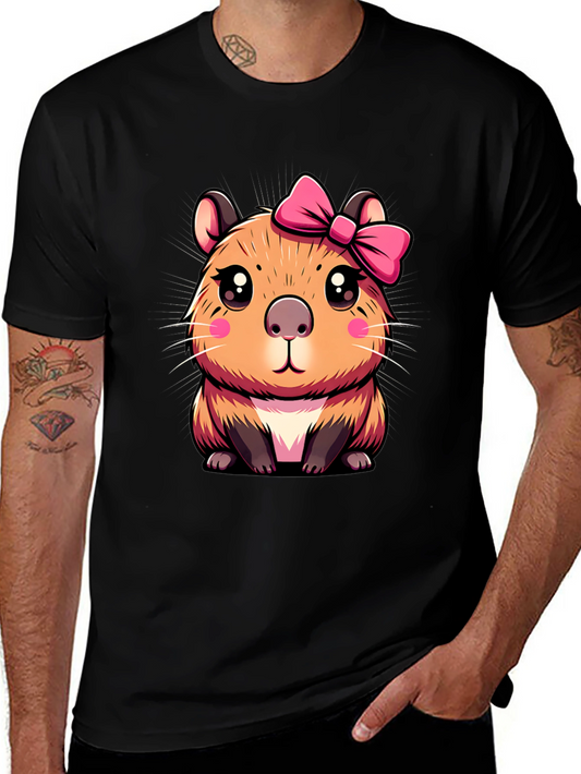 Cute Capybara Bow T-Shirt