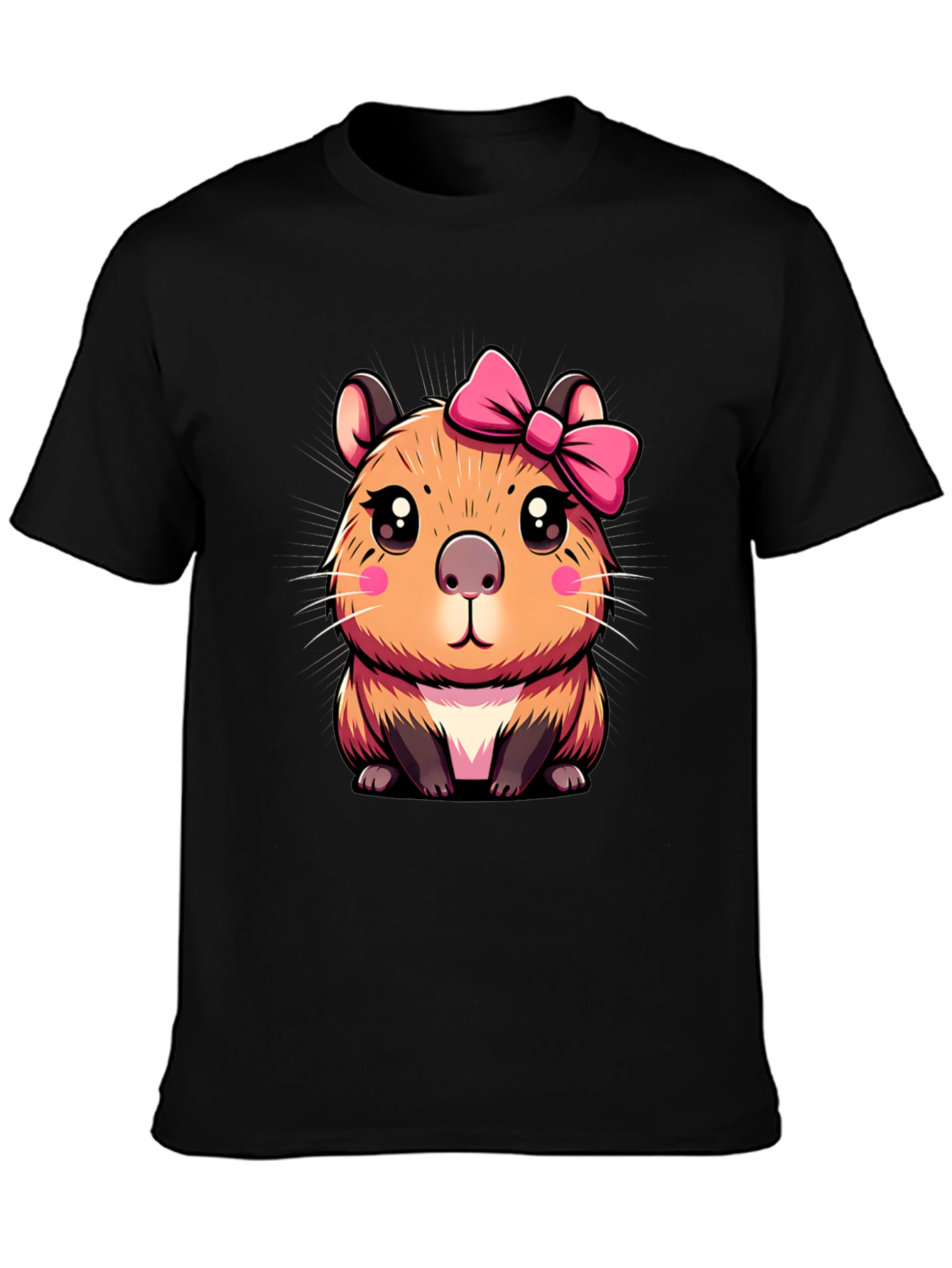 Cute Capybara Bow T-Shirt