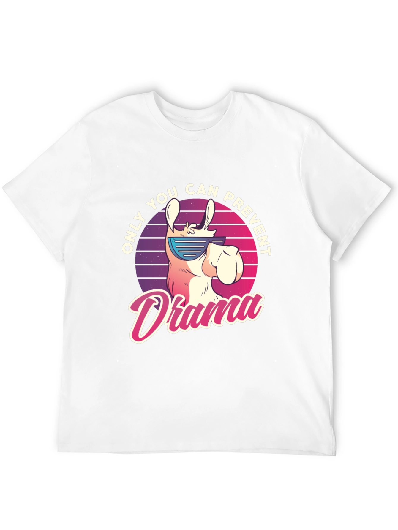 Llama Drama Prevention T-Shirt - Cool Animal Tee