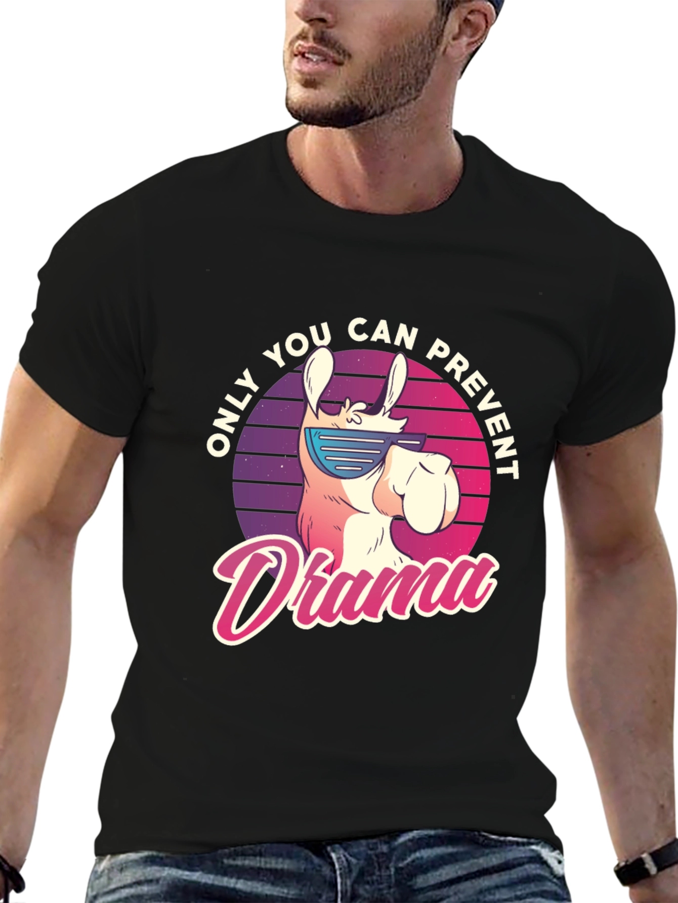 Llama Drama Prevention T-Shirt - Cool Animal Tee