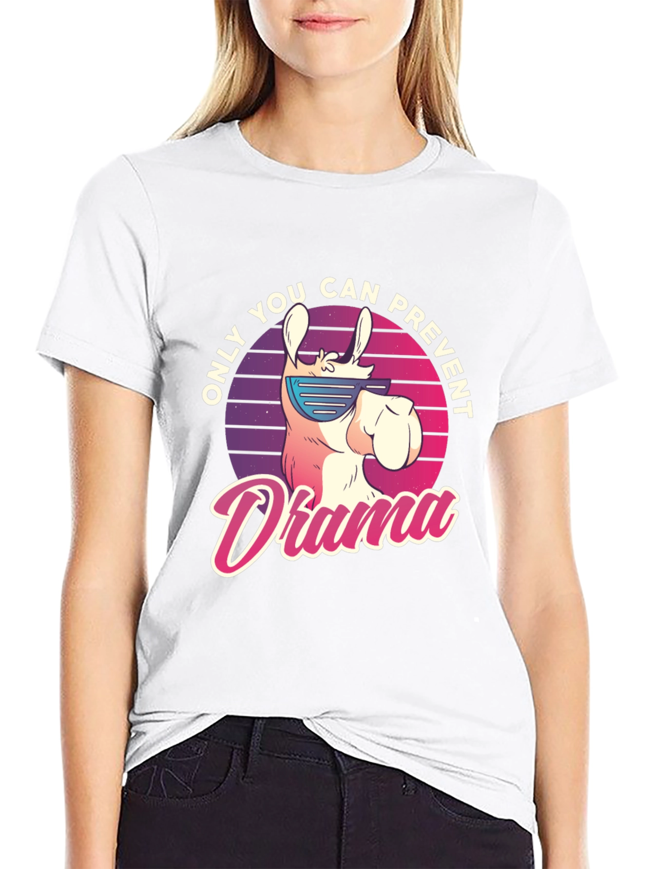 Llama Drama Prevention T-Shirt - Cool Animal Tee