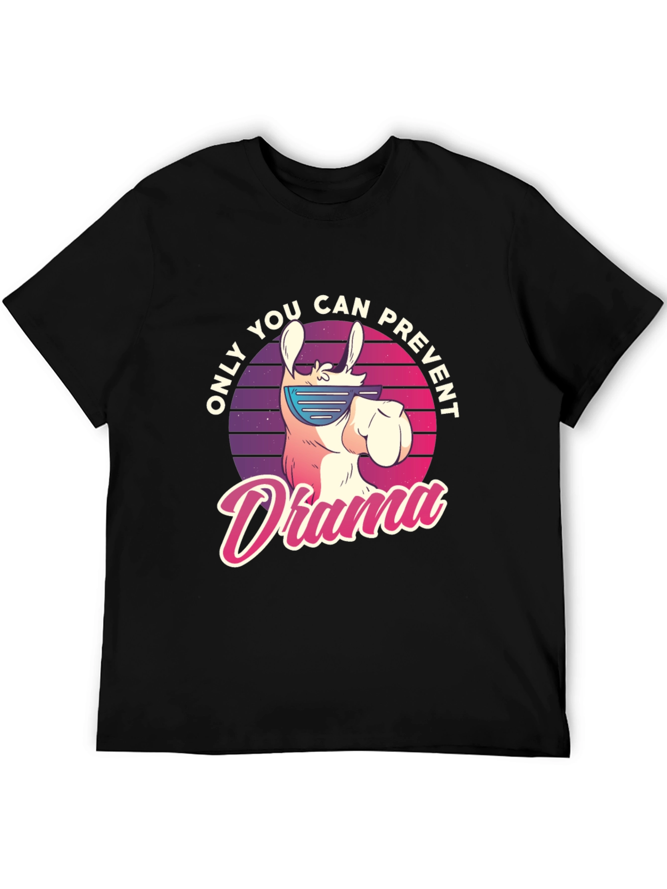 Llama Drama Prevention T-Shirt - Cool Animal Tee