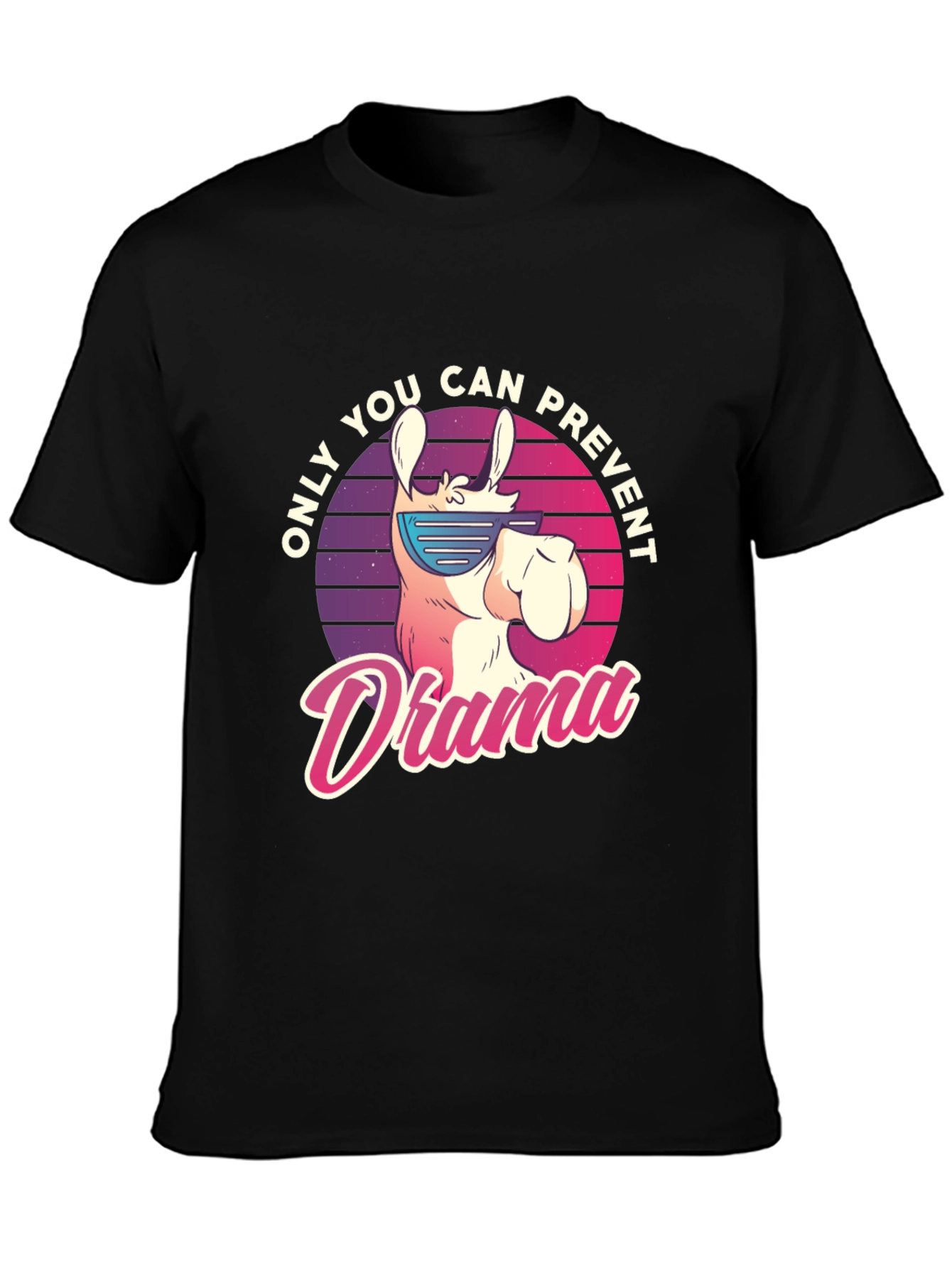 Llama Drama Prevention T-Shirt - Cool Animal Tee