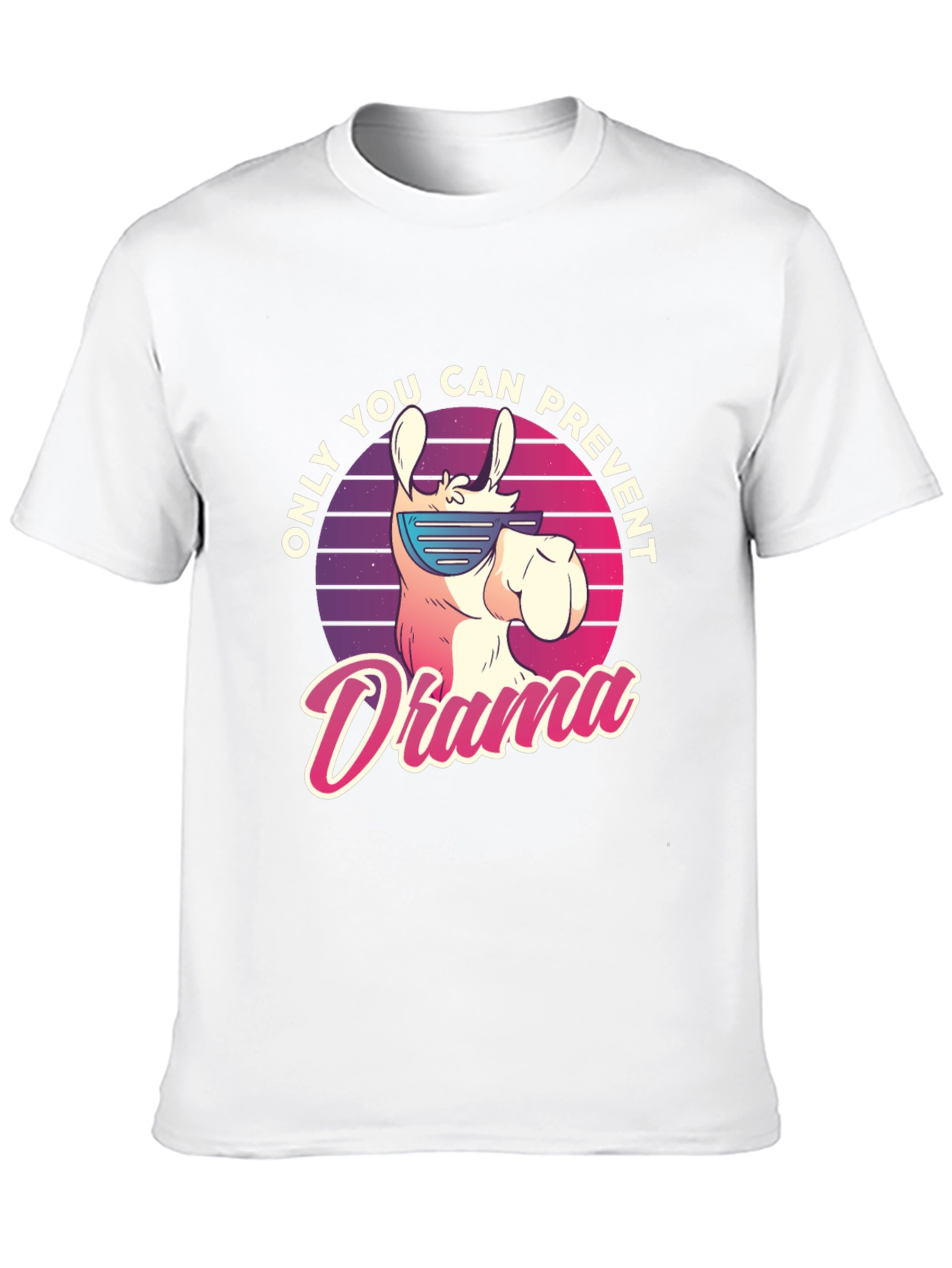 Llama Drama Prevention T-Shirt - Cool Animal Tee