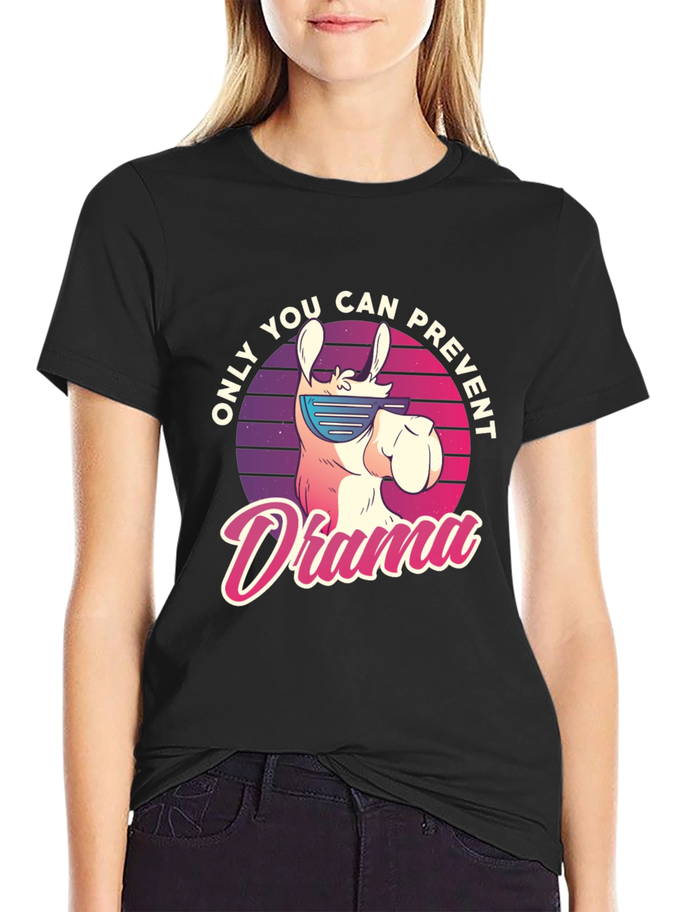 Llama Drama Prevention T-Shirt - Cool Animal Tee