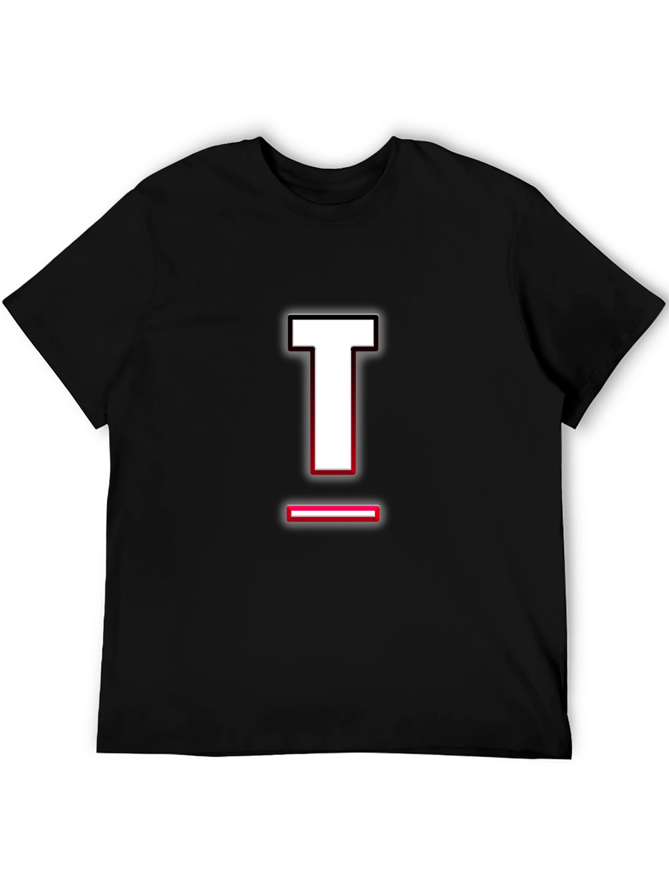 Bold Letter T Graphic Tee - Stylish Casual Wear