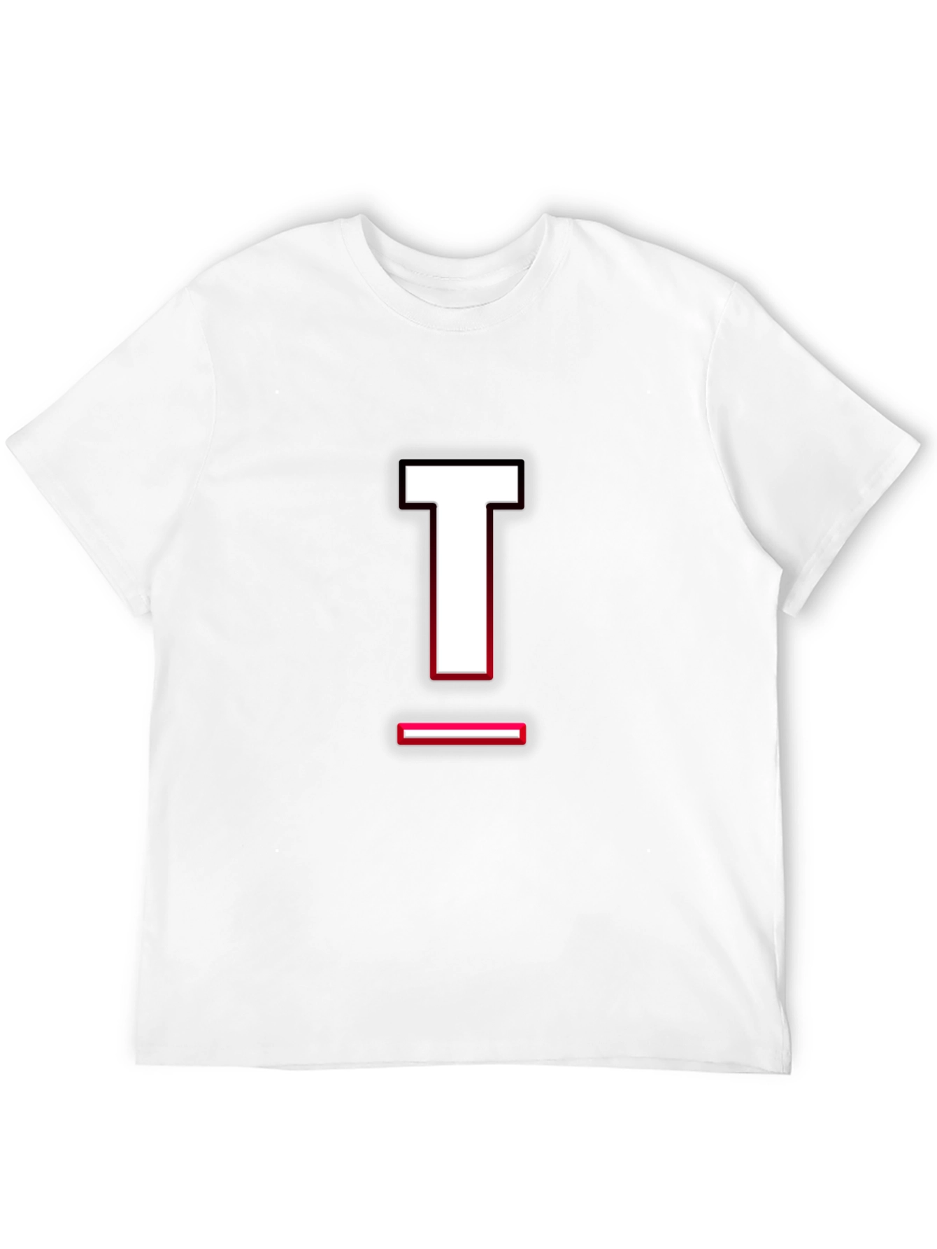 Bold Letter T Graphic Tee - Stylish Casual Wear