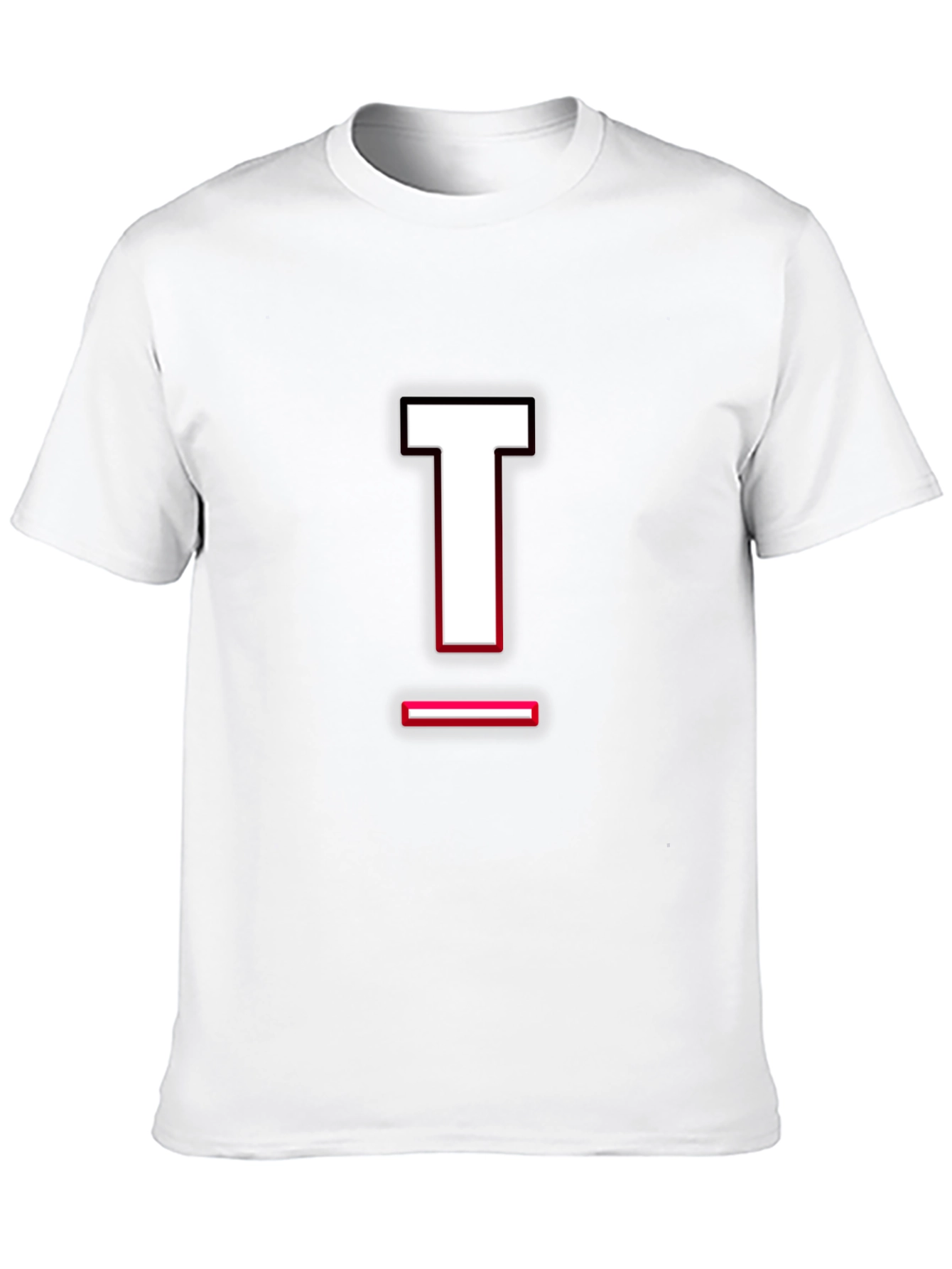 Bold Letter T Graphic Tee - Stylish Casual Wear