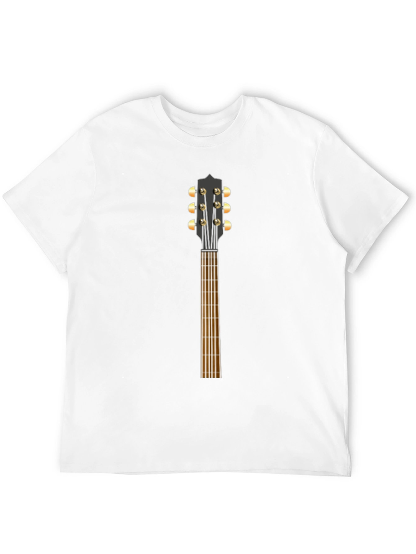 Guitar Neck Graphic Tee - Musician Style