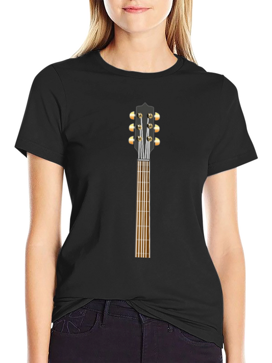 Guitar Neck Graphic Tee - Musician Style