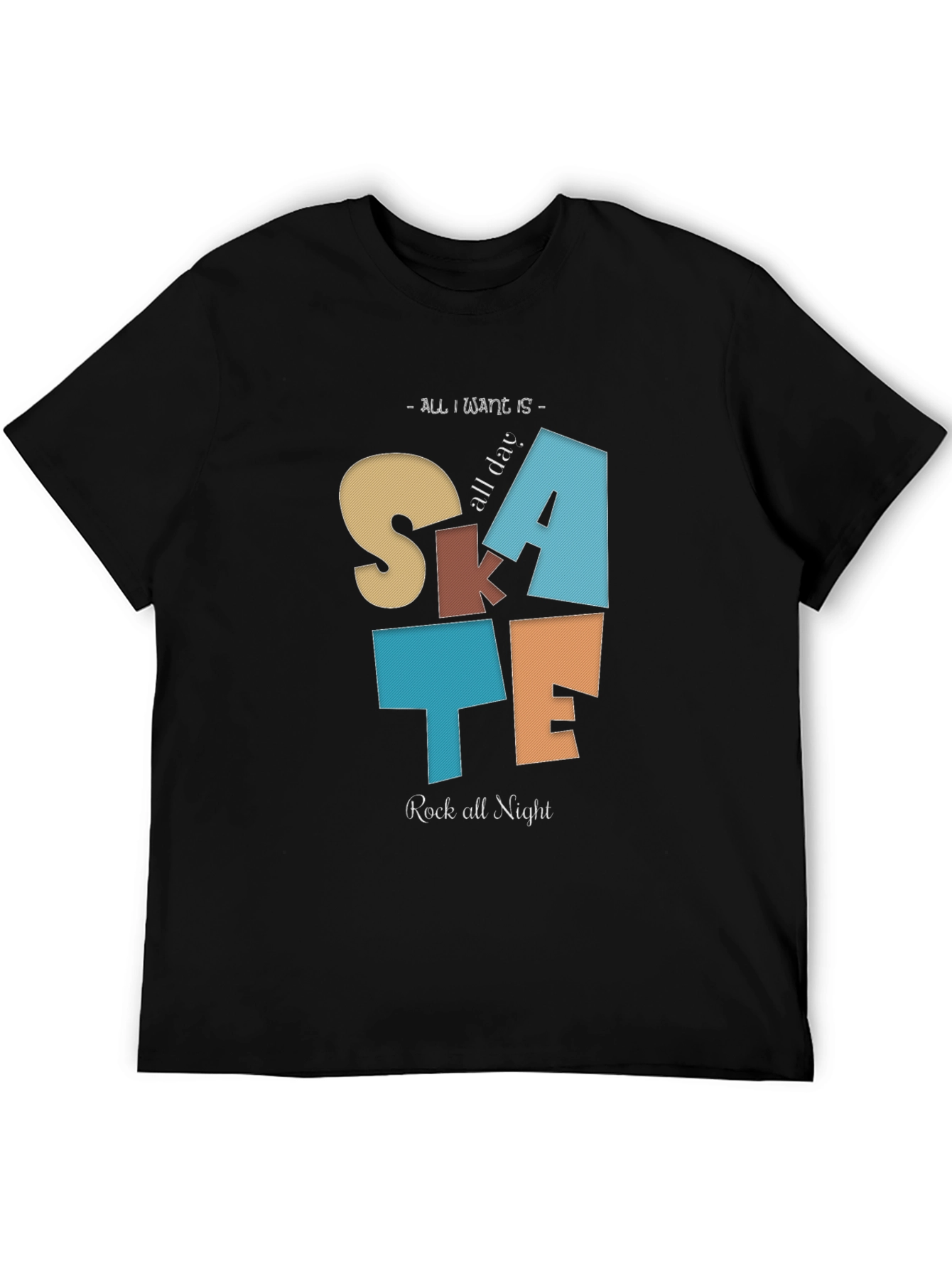 Skate All Day & Rock All Night Graphic T-Shirt