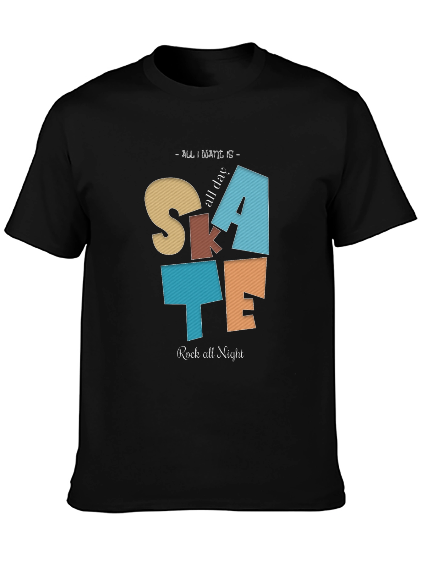 Skate All Day & Rock All Night Graphic T-Shirt