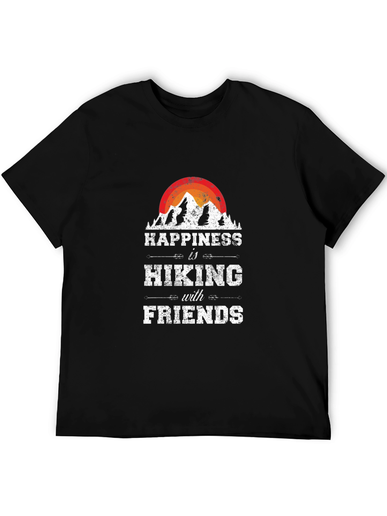 Happiness is Hiking with Friends Graphic Tee