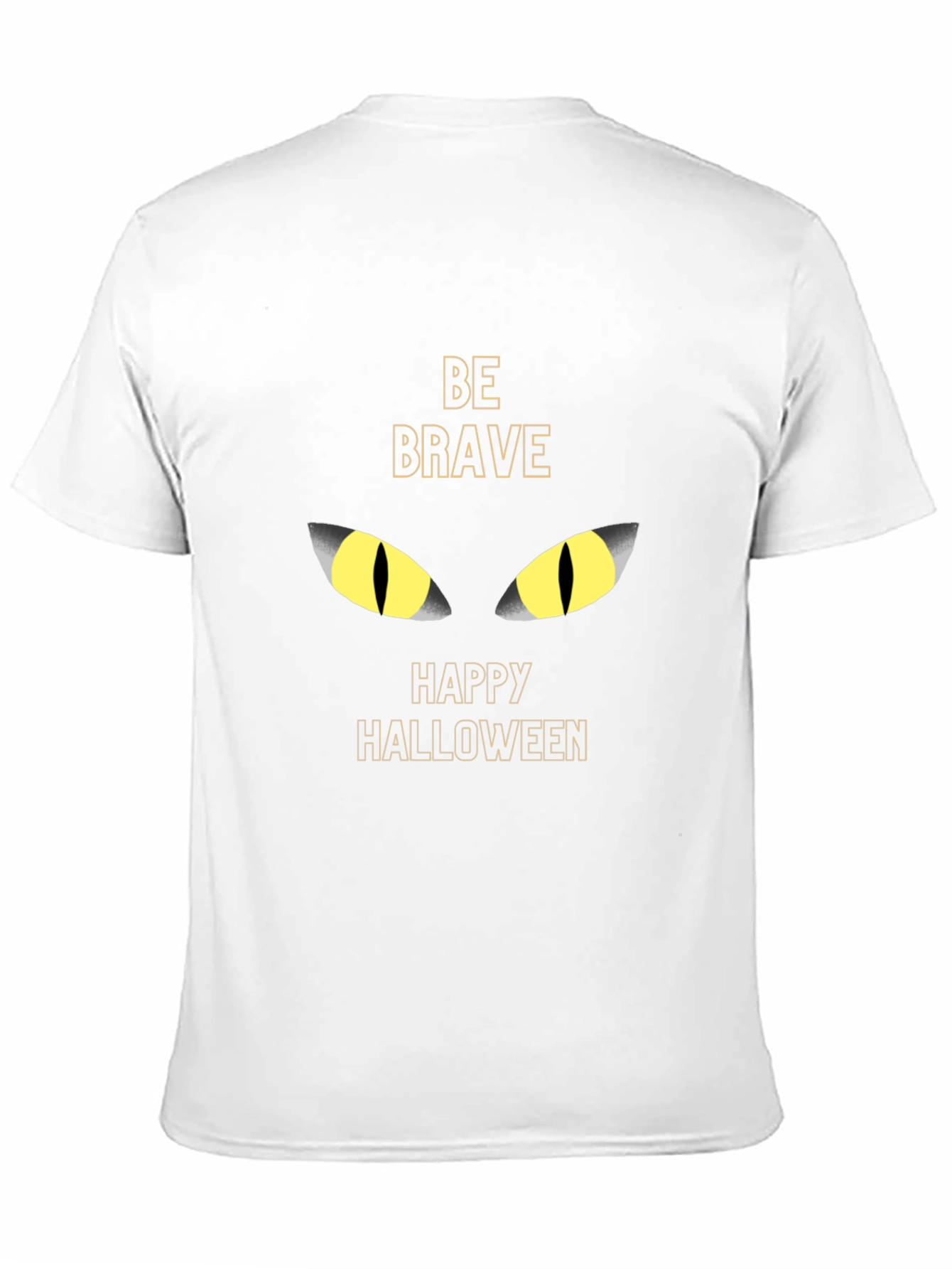 Be Brave Halloween Black Cat Eyes T-Shirt