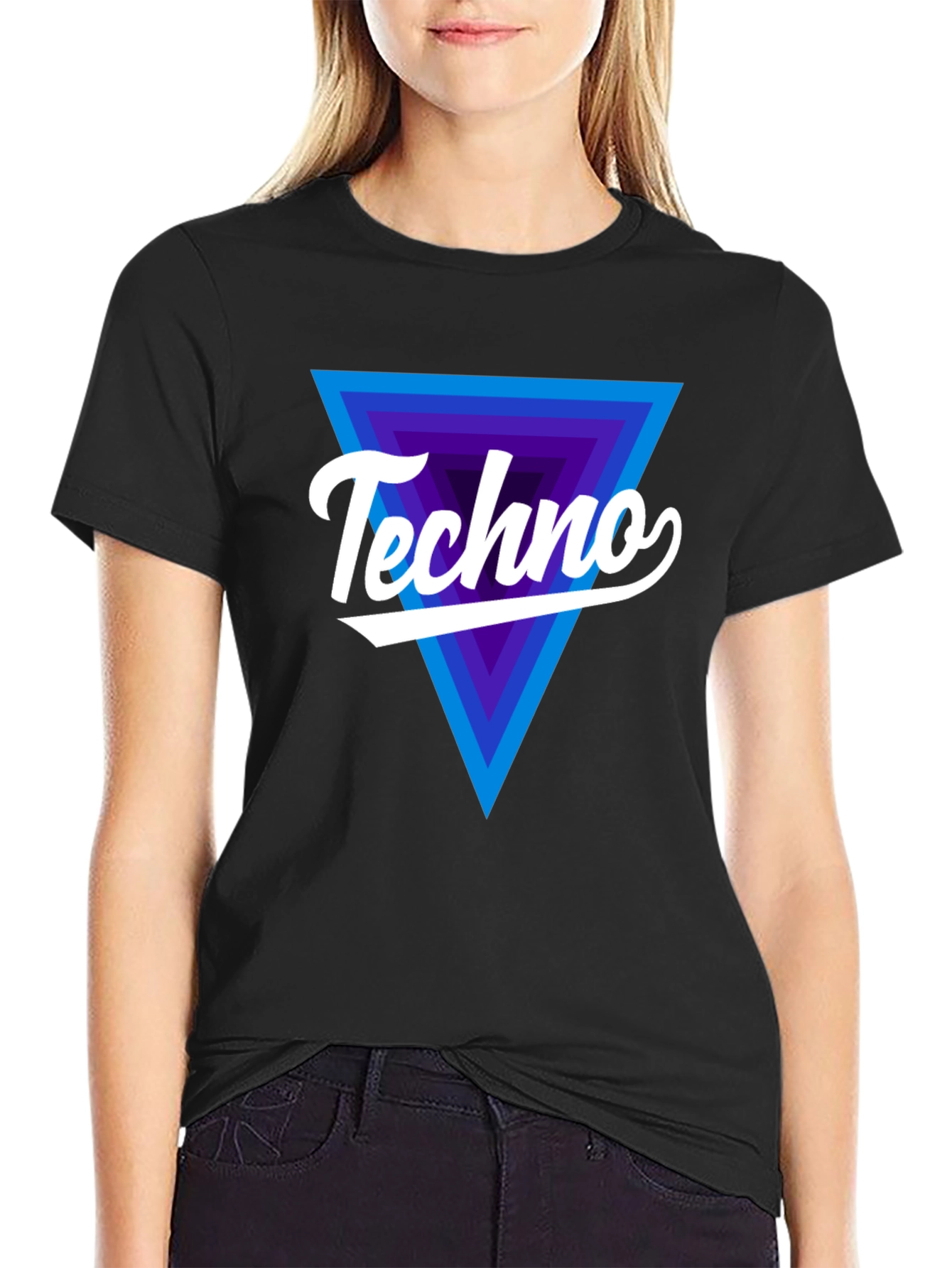 Techno Retro Triangle T-Shirt - EDM Rave Music Tee
